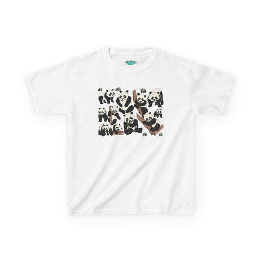 Panda Paradise Kids Tee, Cute Animal T-Shirt, Children's Gift, Birthday Present, Summer Wear, Eco-Friendly Fashion