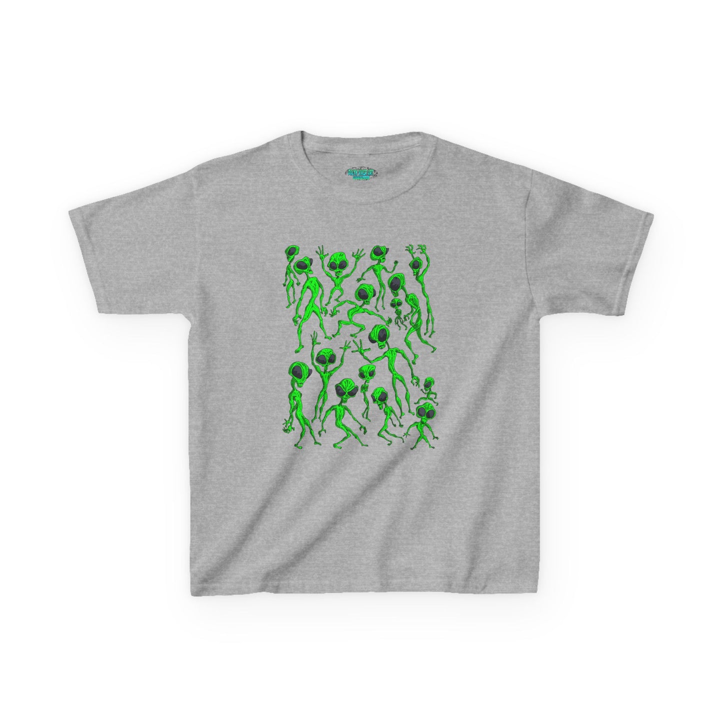 Kids Alien Dance Party T‑Shirt — Fun Green Alien Graphic Tee for Children