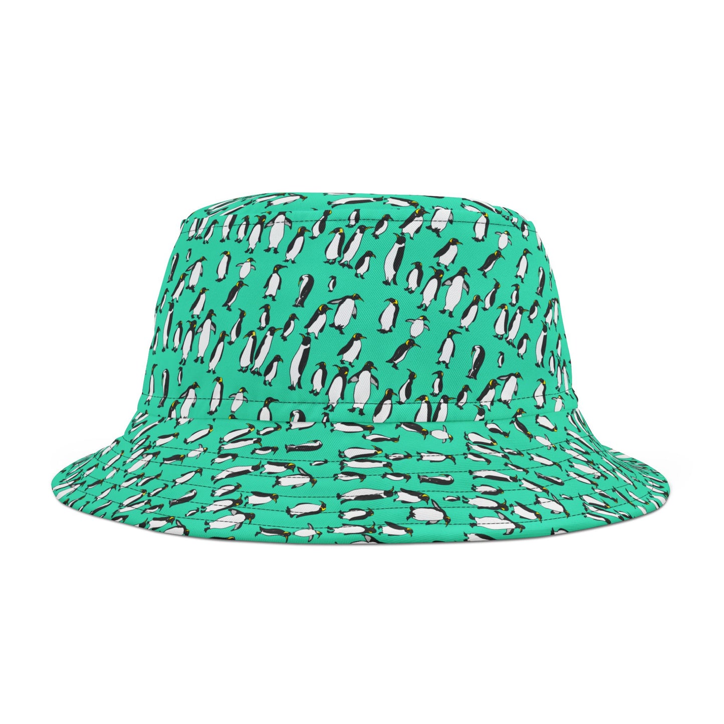 Playful Penguin Pattern Bucket Hat - Trendy Summer Accessory, Beachwear, Outdoor Fun, Gift for Him/Her, Vacation Must-Have