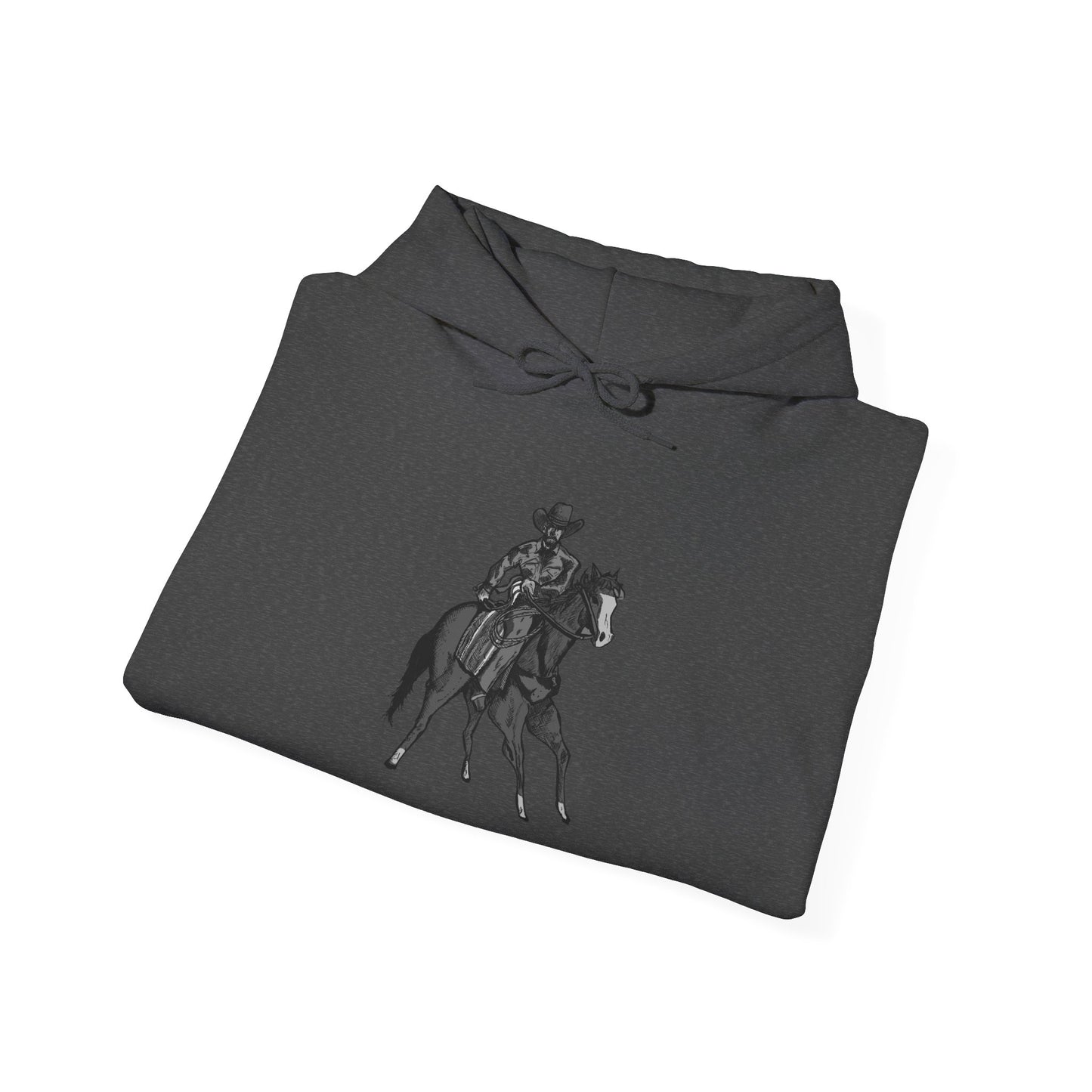 Horseback Rider Silhouette Hoodie – Western Equestrian Graphic Sweatshirt