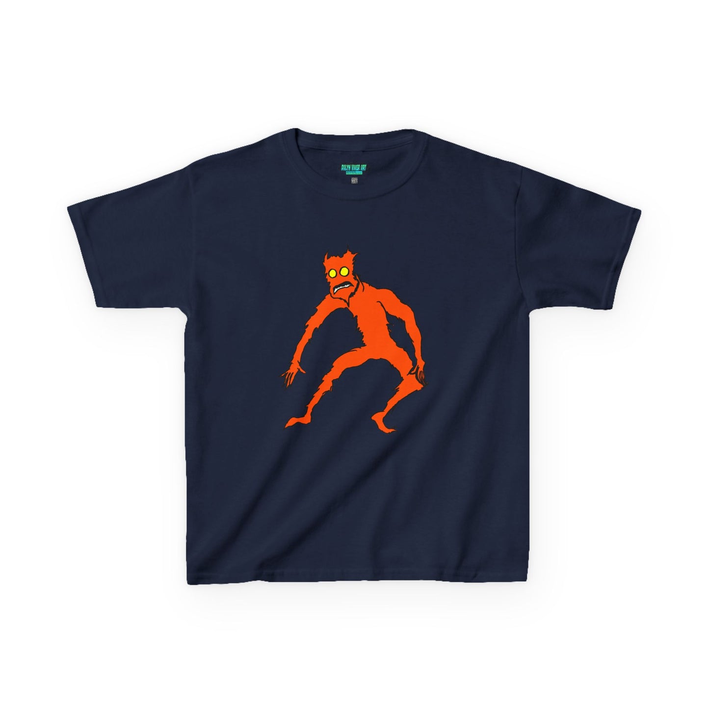 Kids Fire Monster Tee - Fun and Spooky Cotton T-Shirt for Kids