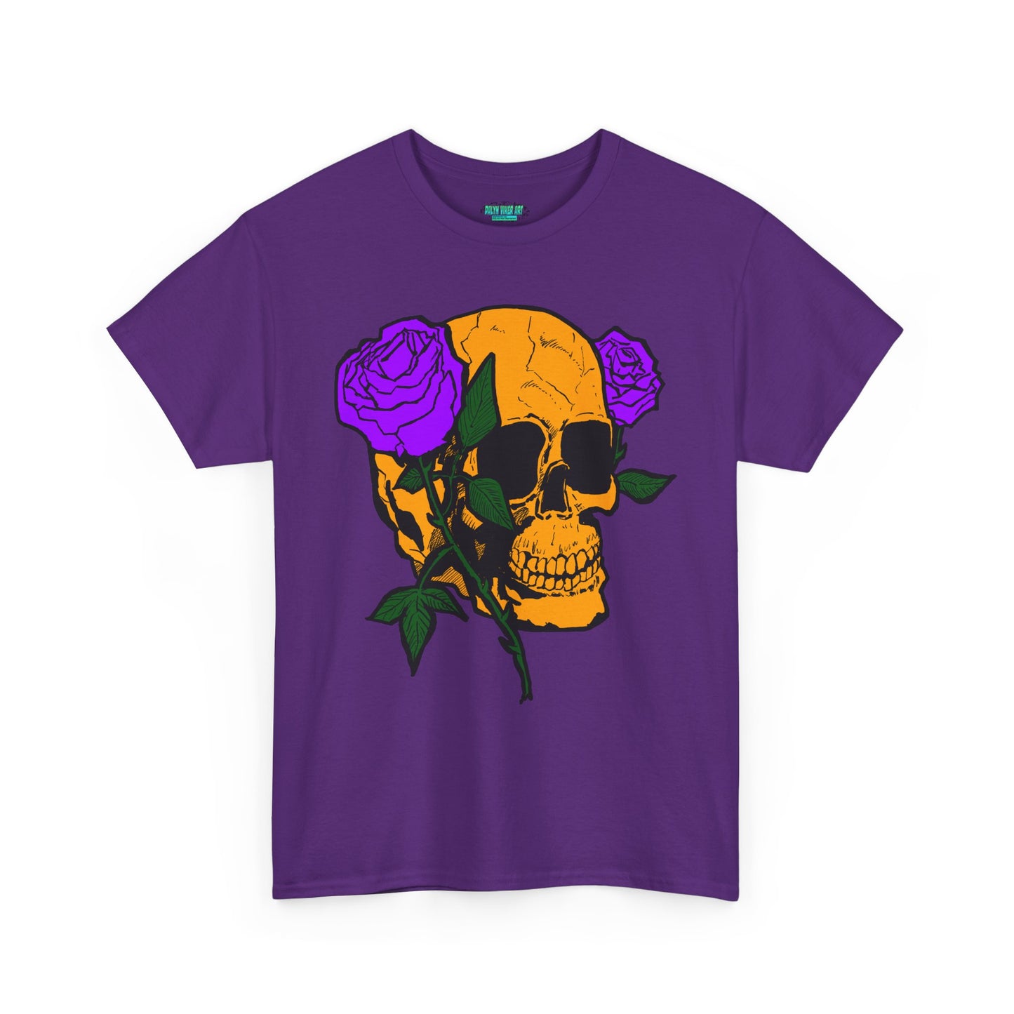 Skull and Roses Unisex Tee, Gothic Aesthetic Shirt, Vintage Graphic T-Shirt, Streetwear Essentials, Edgy Casual Wear