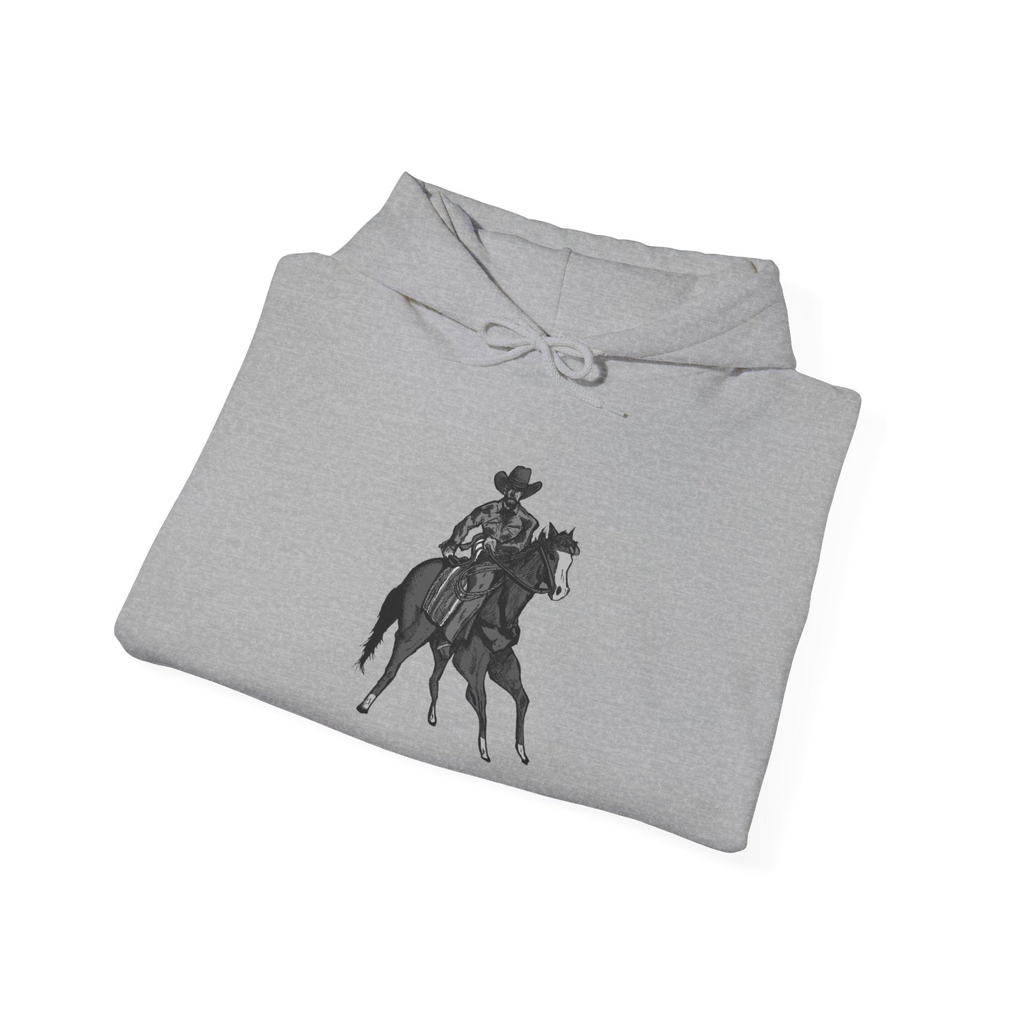 Horseback Rider Silhouette Hoodie – Western Equestrian Graphic Sweatshirt