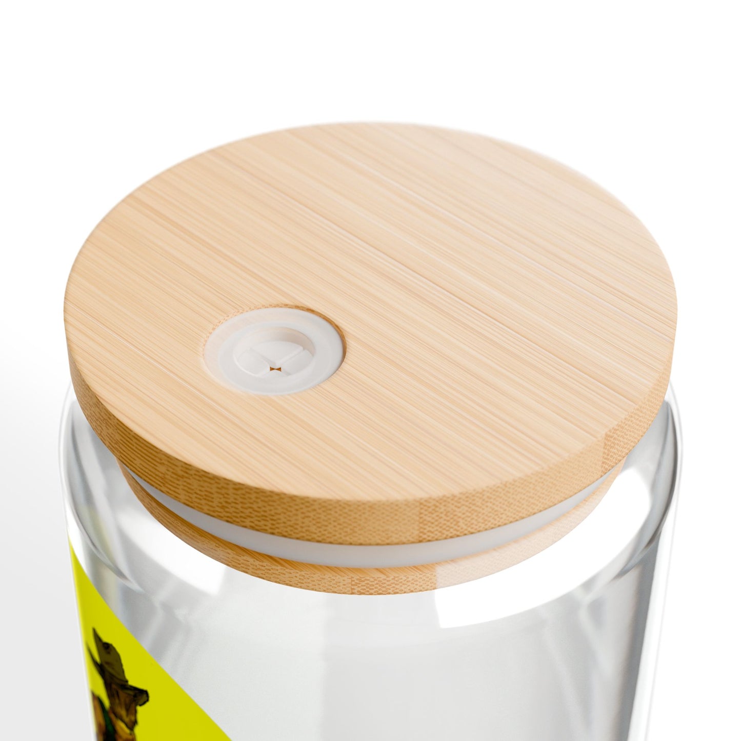 16oz Sipper Glass with Colorful Guitarist Cowboy – Music Lover Drinkware