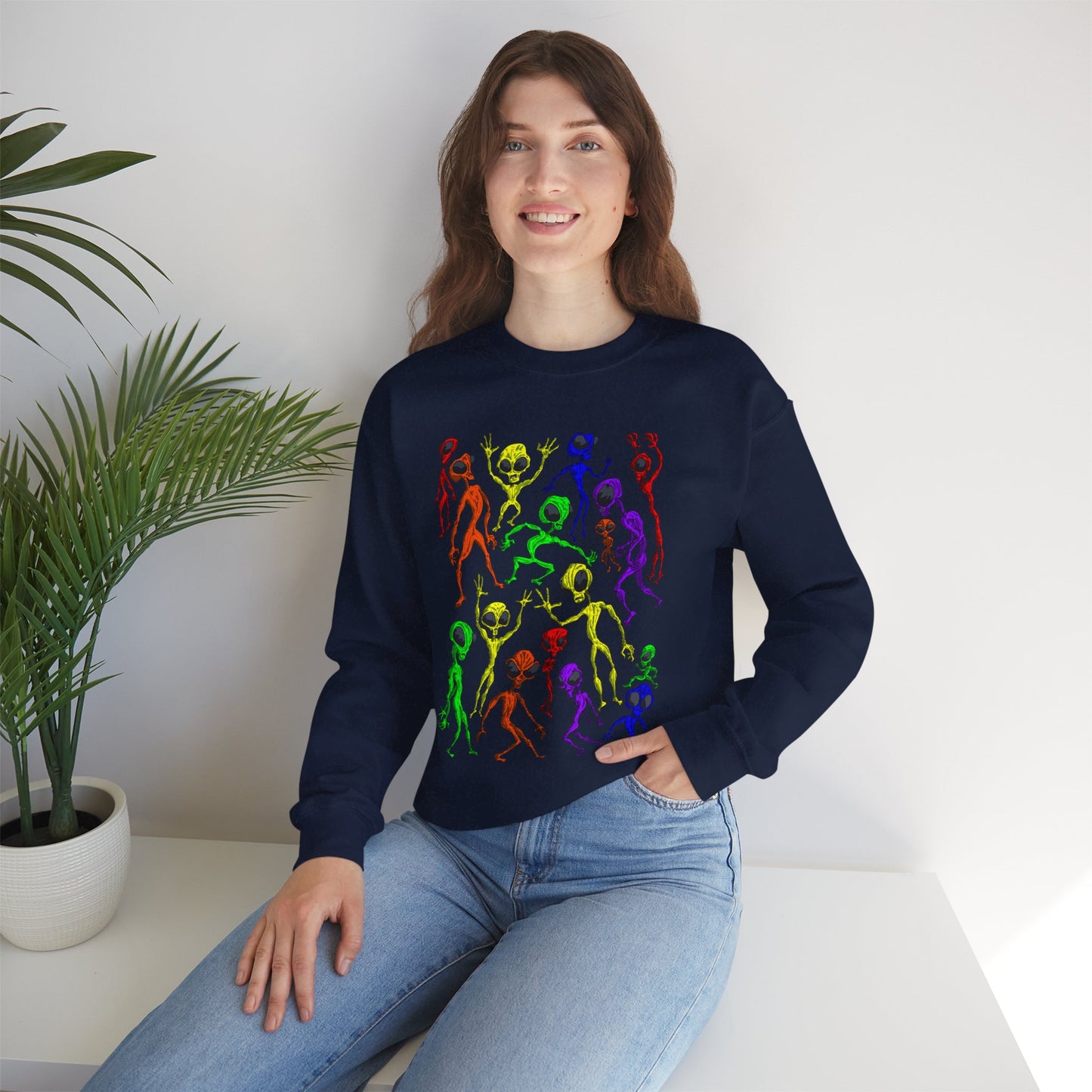 Alien Dance Party Crewneck Sweatshirt
