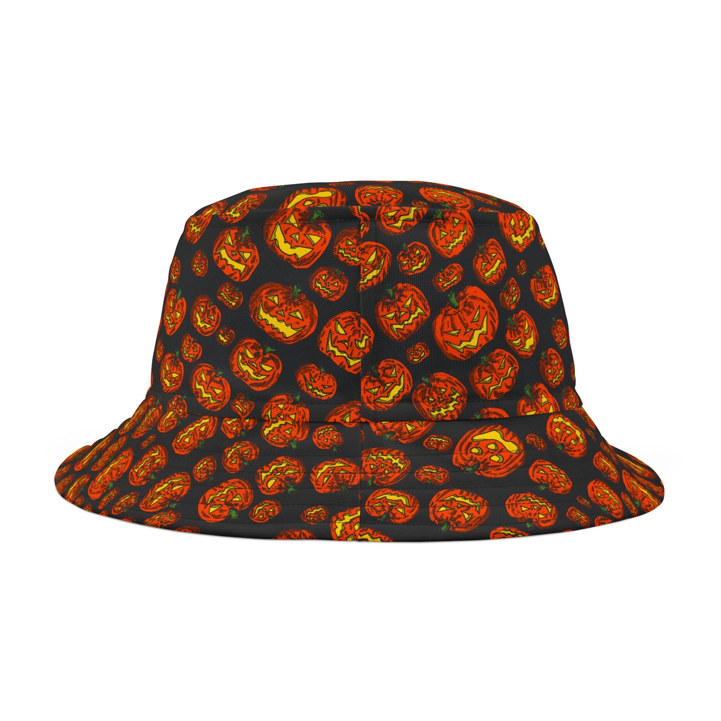 Halloween Pumpkin Bucket Hat, Festive Accessory for Fall, Trick or Treat Gear, Unisex Hat, Autumn Outdoor Fun, Spooky Style