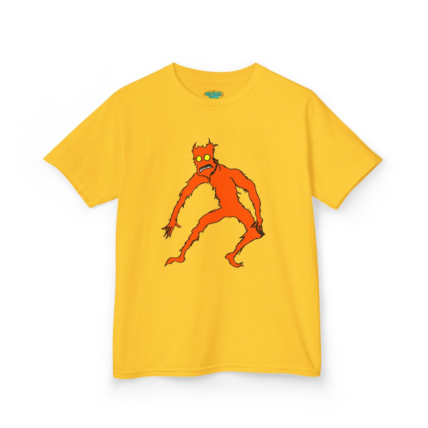 Kids Fire Monster Tee - Fun and Spooky Cotton T-Shirt for Kids