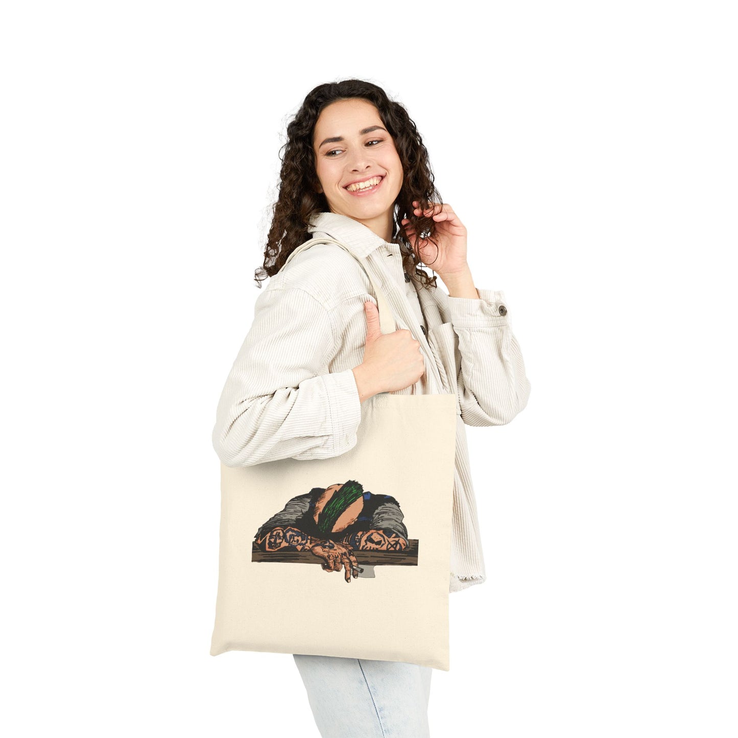 Punk and Done - Canvas Tote Bag — Original Illustration Eco Shopper