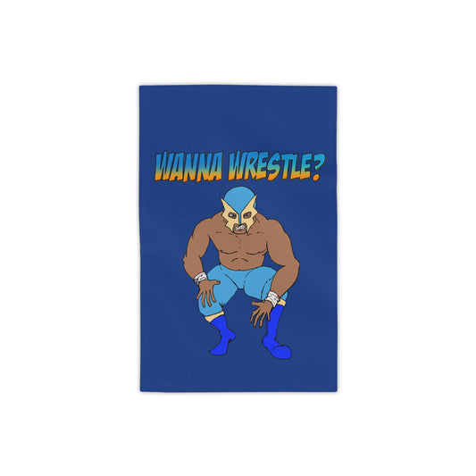 Wanna Wrestle? Beach Towel