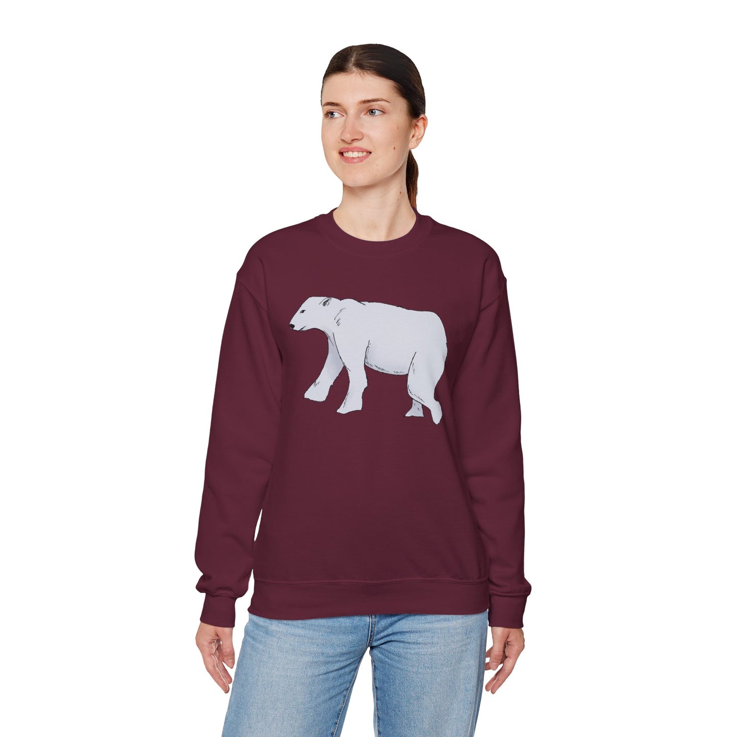 Cozy Polar Bear Crewneck Sweatshirt