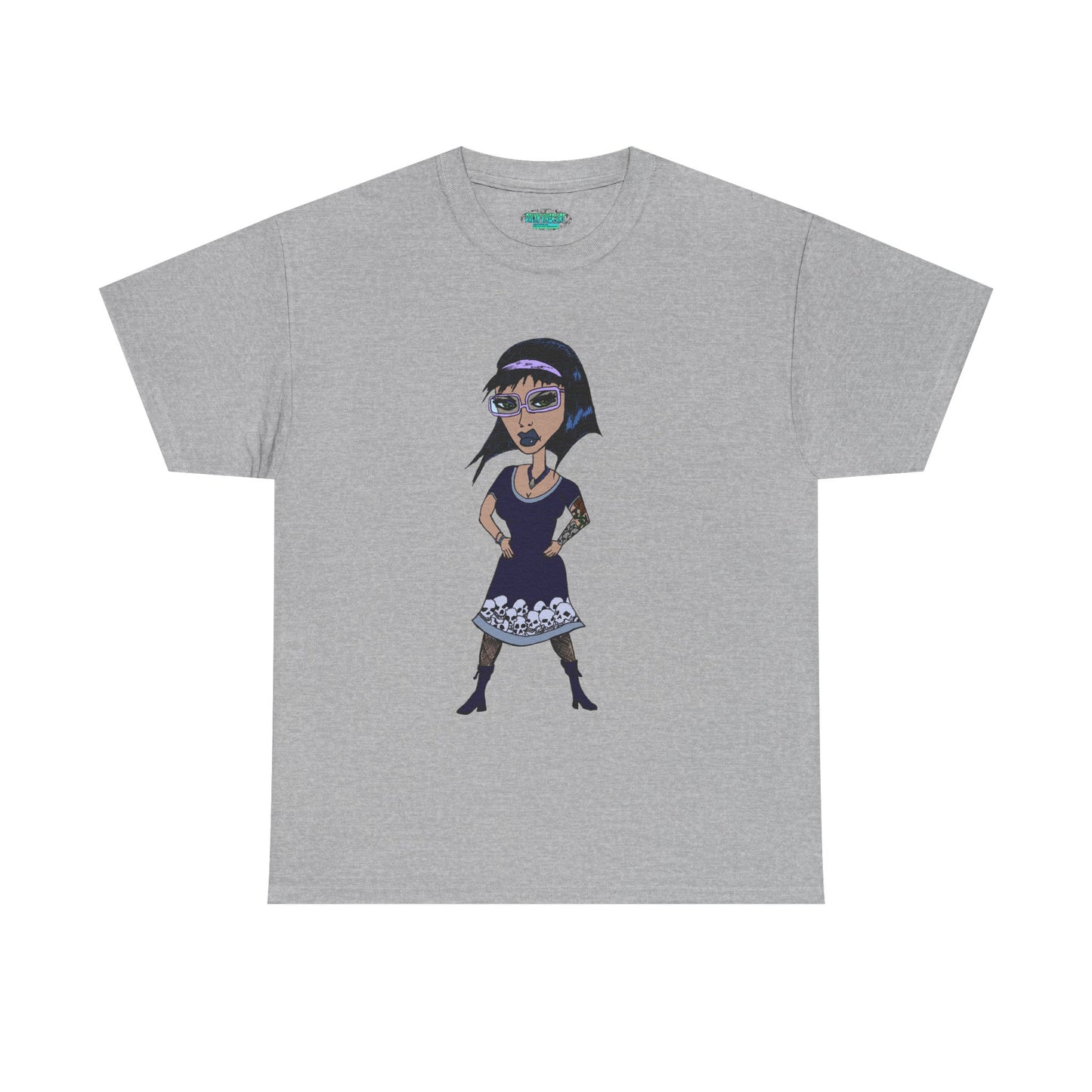 Gothic Doll T-Shirt — Retro Vampire Girl Graphic Tee