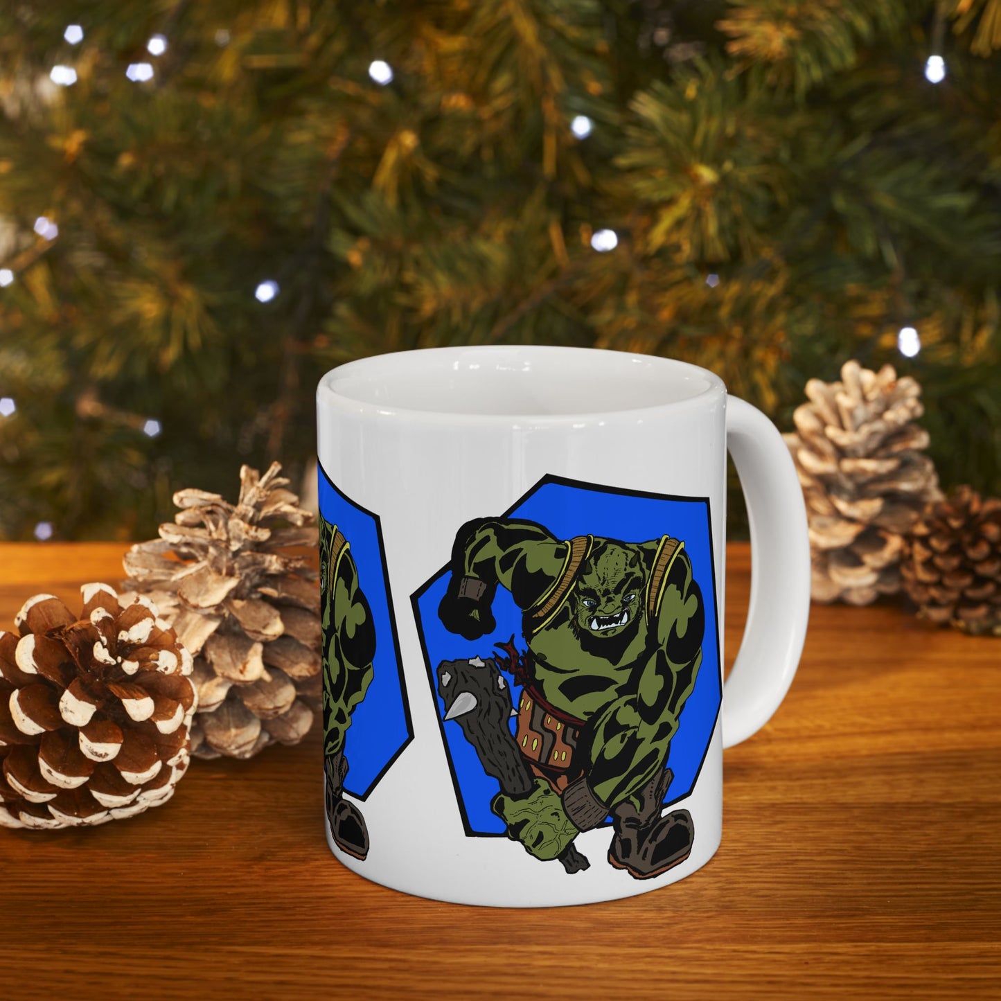 Running Ogre Ceramic Mug, (11oz)