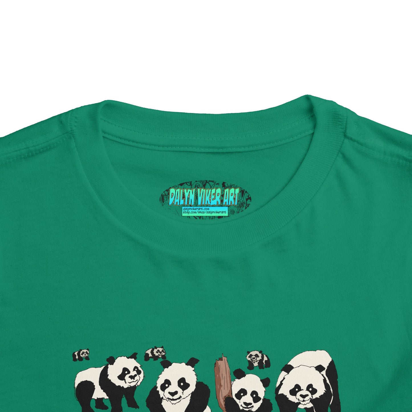 Panda Faces Toddler Tee — Cute Cartoon Panda Print