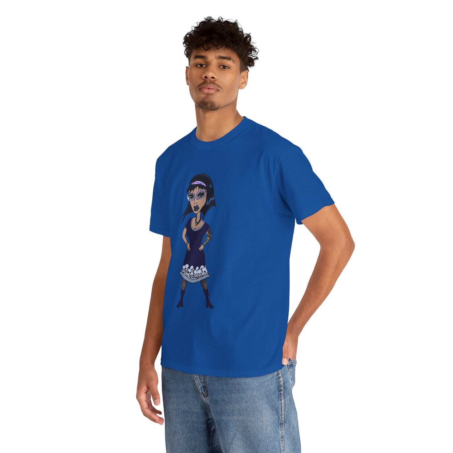 Gothic Doll T-Shirt — Retro Vampire Girl Graphic Tee
