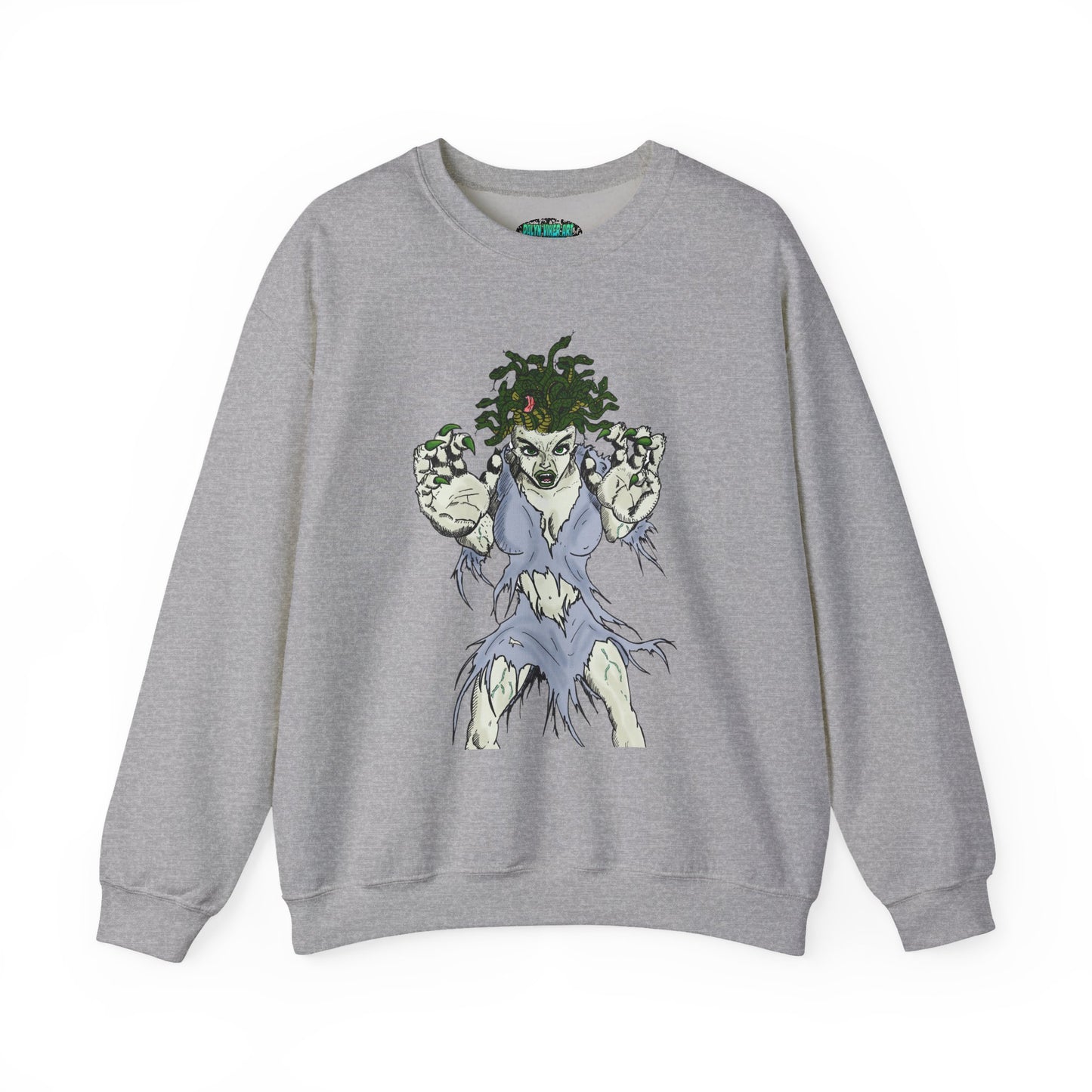 Medusa Inspired Unisex Heavy Blend Crewneck Sweatshirt
