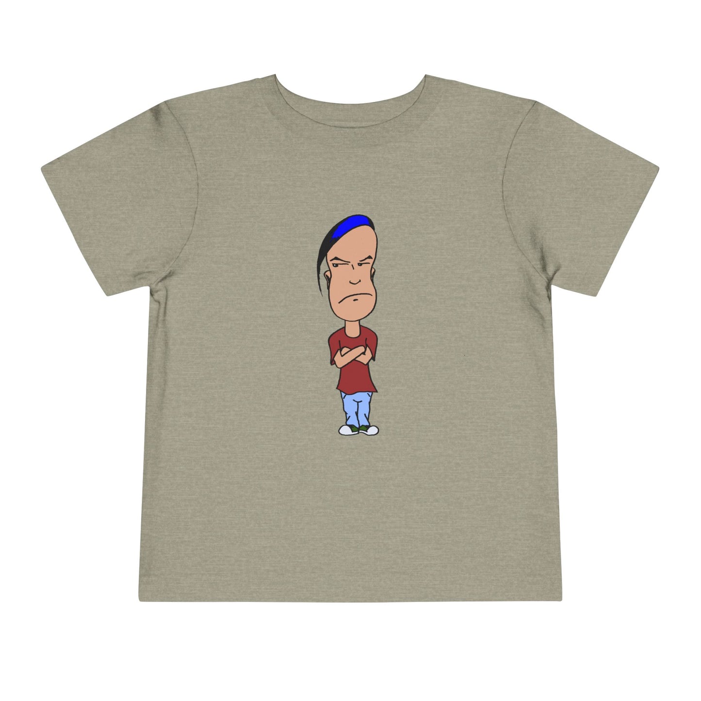 Smug Grumpy Kid Cartoon Toddler Tee