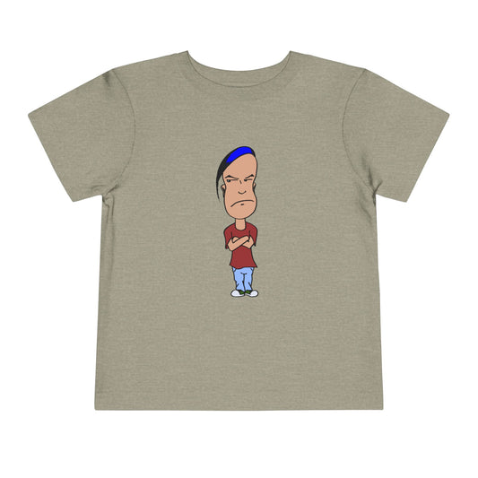 Smug Grumpy Kid Cartoon Toddler Tee