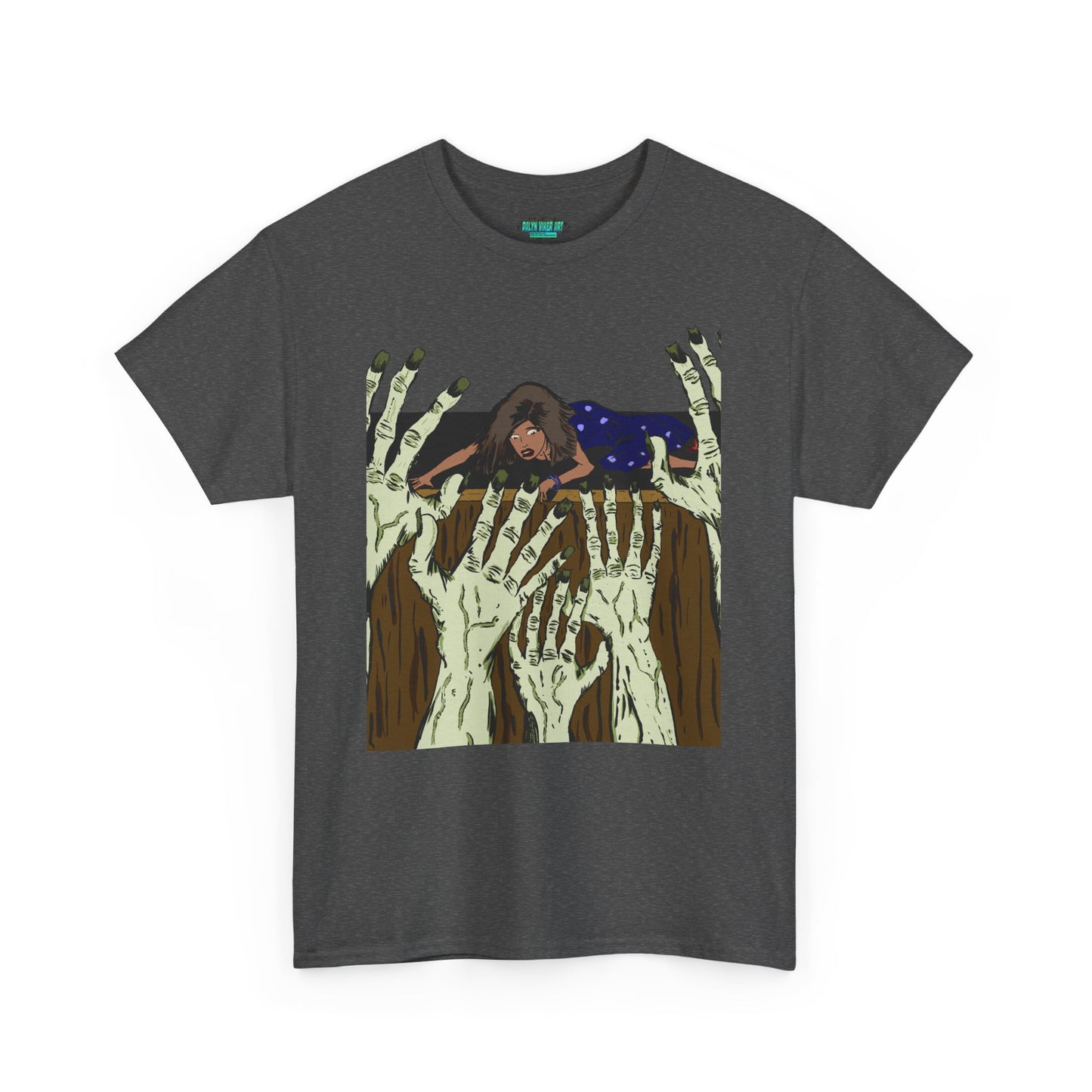 Spooky Unisex Heavy Cotton Tee, Halloween Shirt, Ghostly T-Shirt, Unisex Graphic Tee, Casual Wear for Halloween