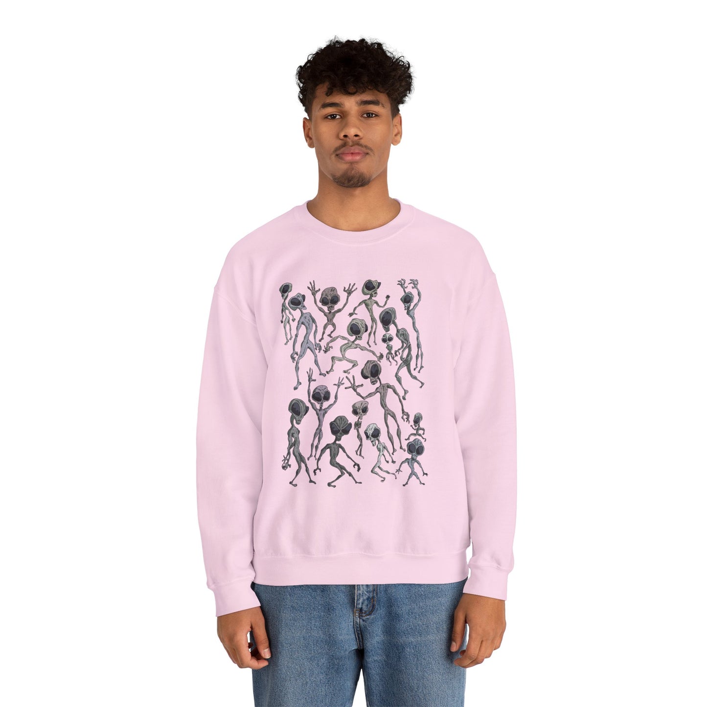 Alien Dance Party Crewneck Sweatshirt - Unisex Heavy Blend™