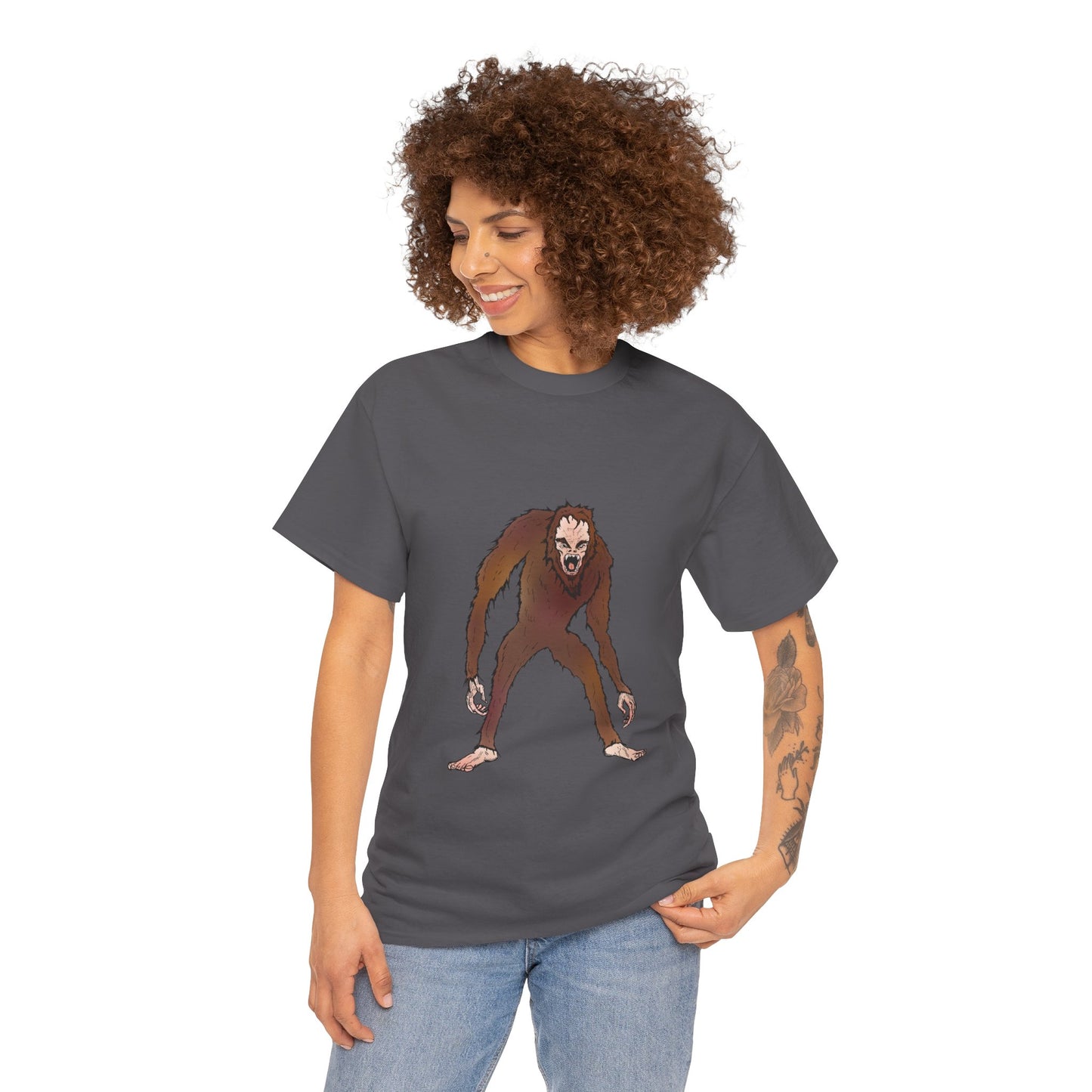 Bigfoot Sketch T‑Shirt — Retro Sasquatch Graphic Tee