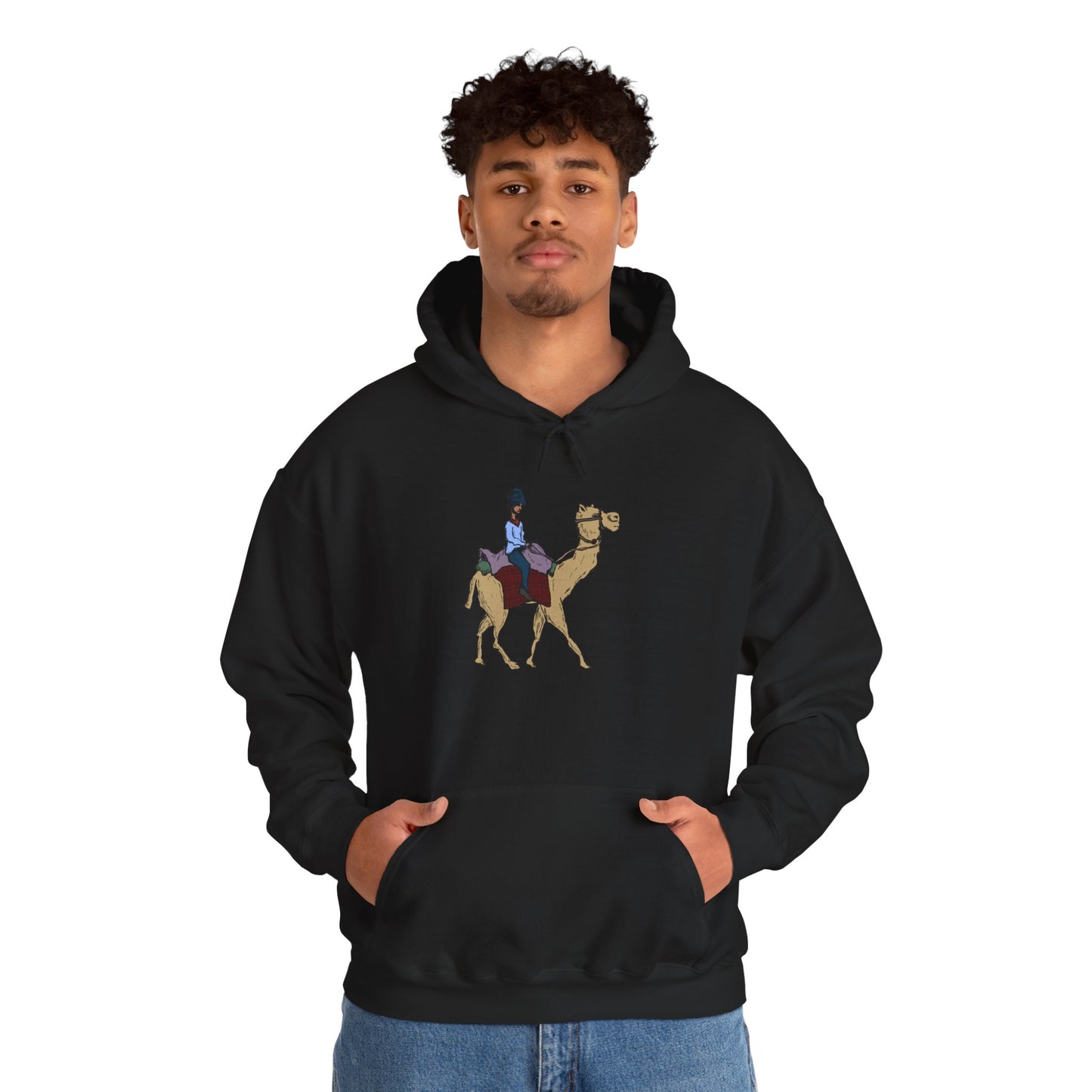 Camel Ride Hoodie, Cozy Unisex Pullover Sweatshirt, Fun Animal Lover Gift, Perfect for Travel & Adventure Enthusiasts