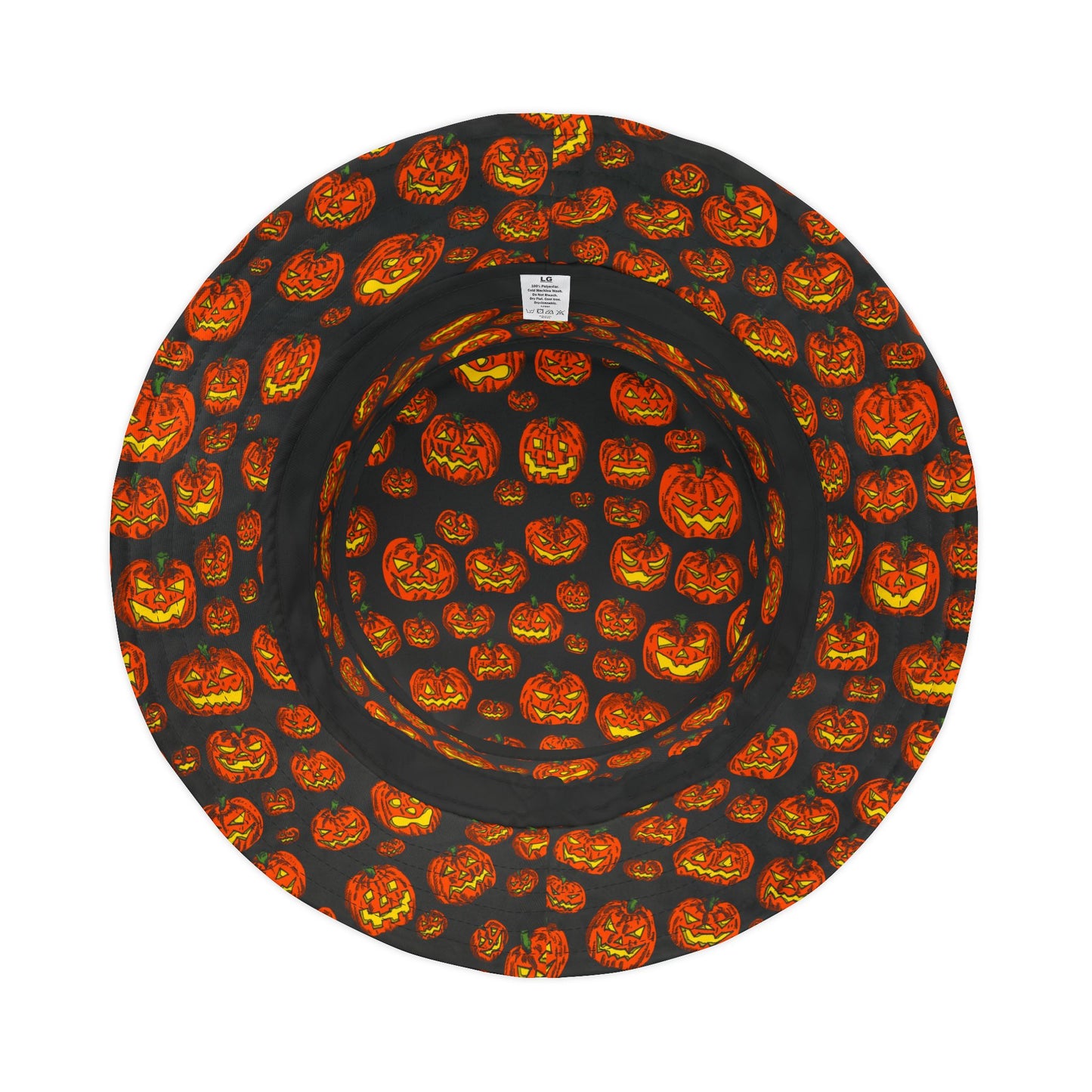 Halloween Pumpkin Bucket Hat, Festive Accessory for Fall, Trick or Treat Gear, Unisex Hat, Autumn Outdoor Fun, Spooky Style