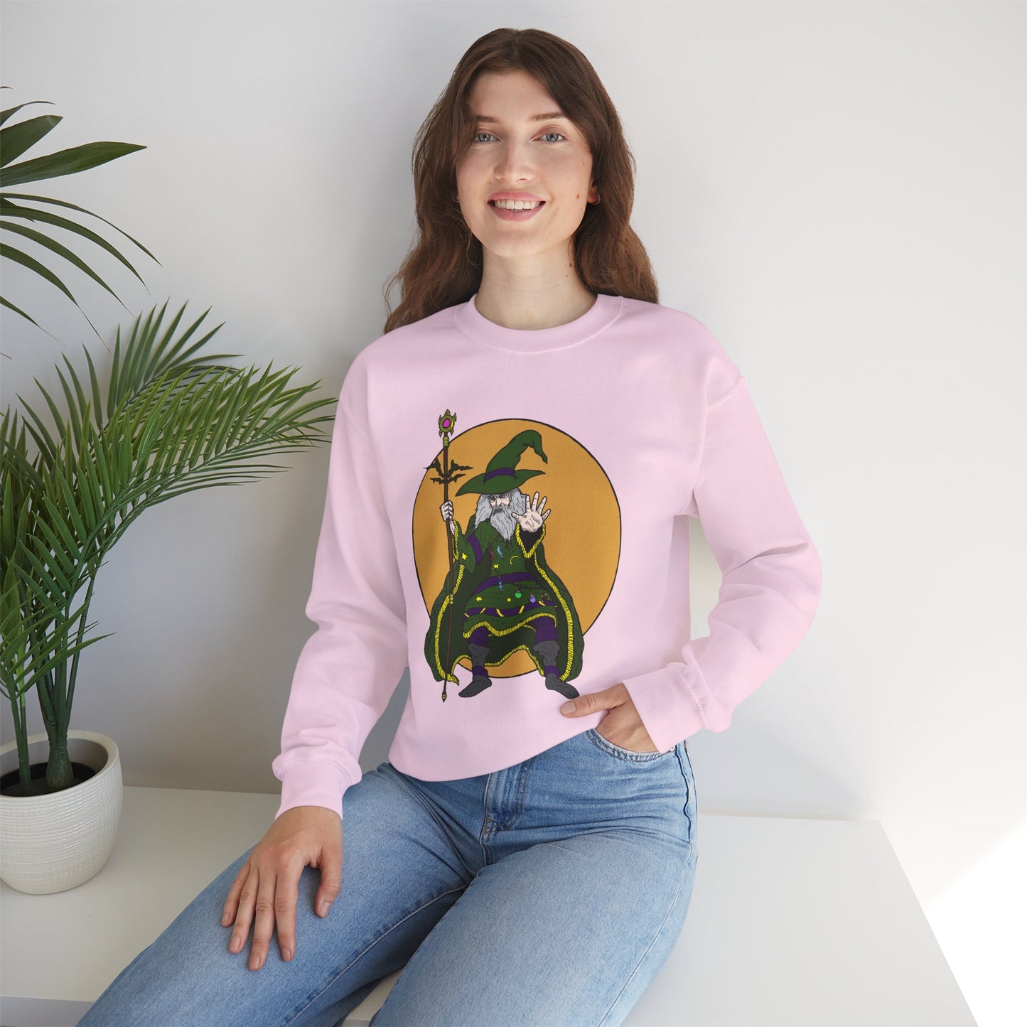 Wizard-Themed Unisex Crewneck Sweatshirt