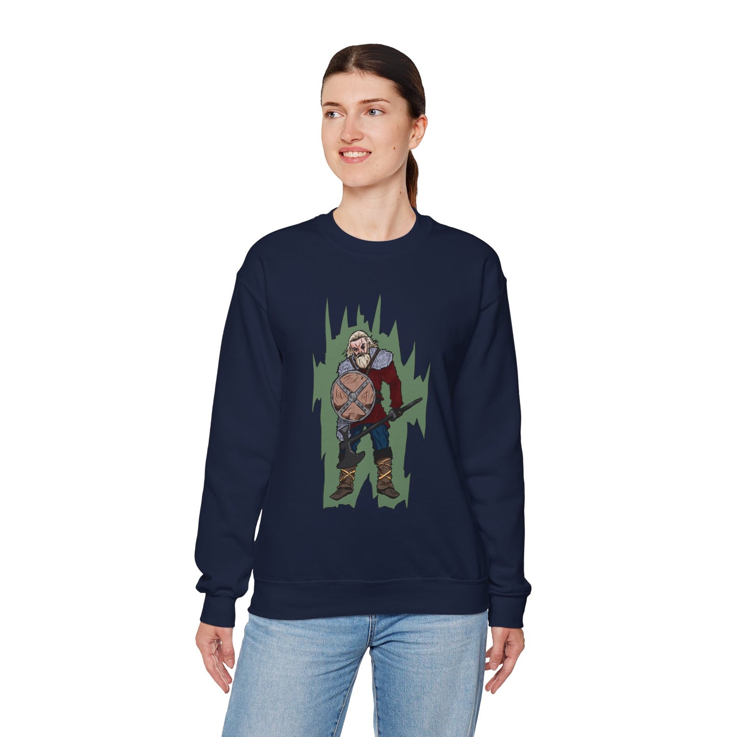 Viking Warrior Sweatshirt - Unisex Heavy Blend Crewneck