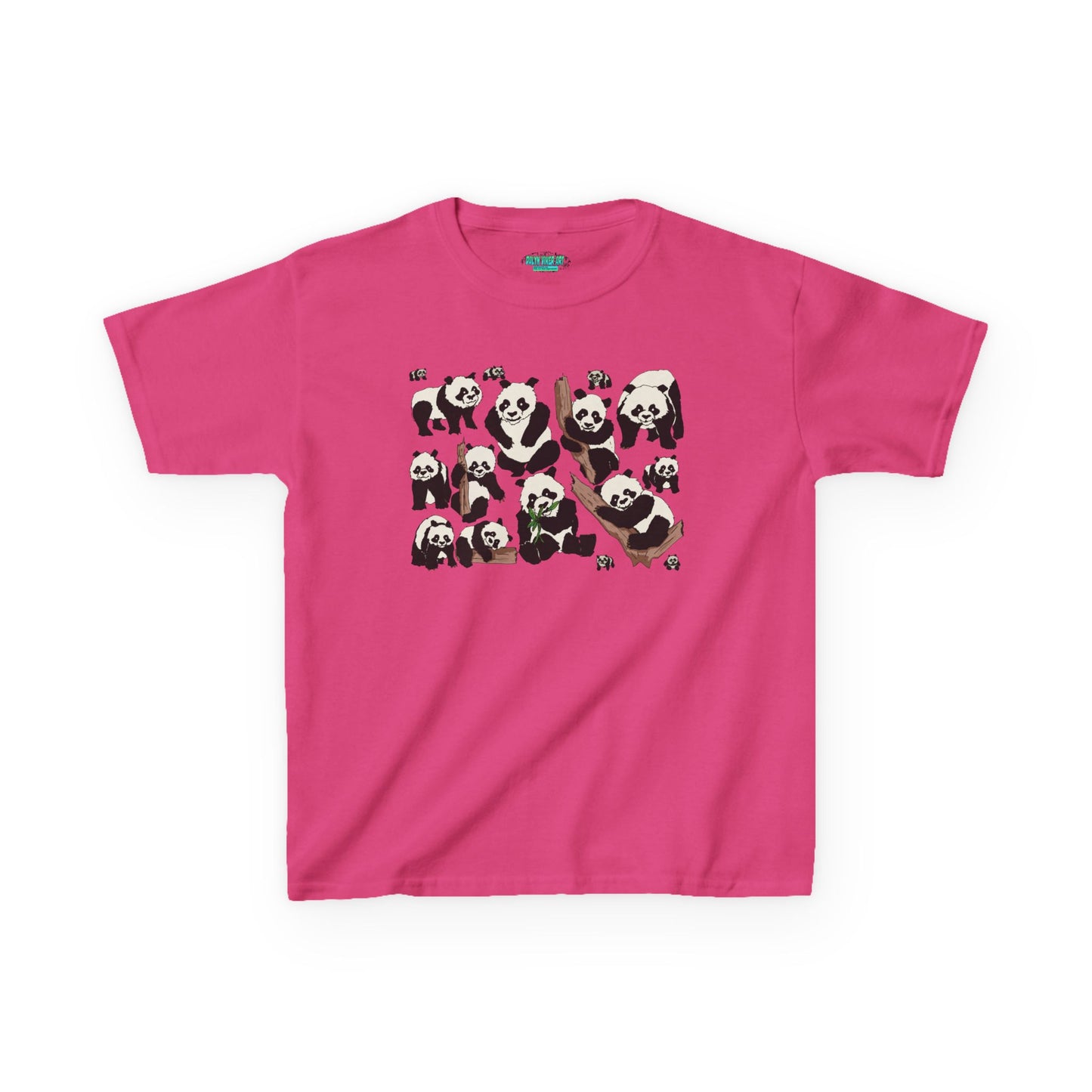 Panda Paradise Kids Tee, Cute Animal T-Shirt, Children's Gift, Birthday Present, Summer Wear, Eco-Friendly Fashion