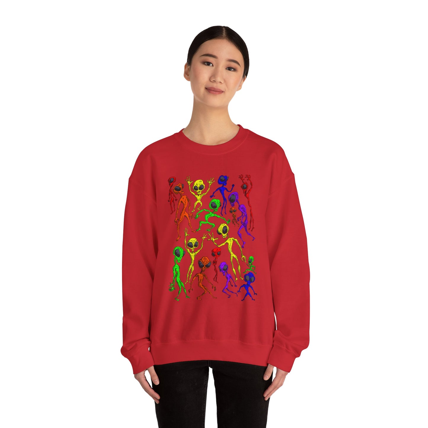 Alien Dance Party Crewneck Sweatshirt