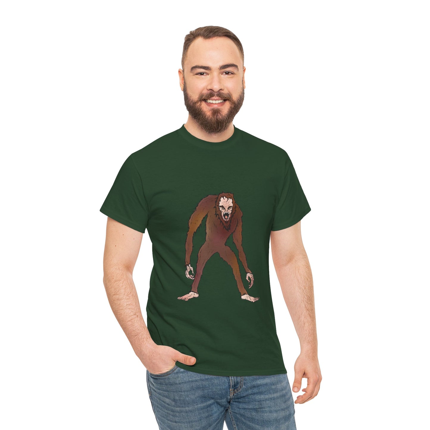 Bigfoot Sketch T‑Shirt — Retro Sasquatch Graphic Tee