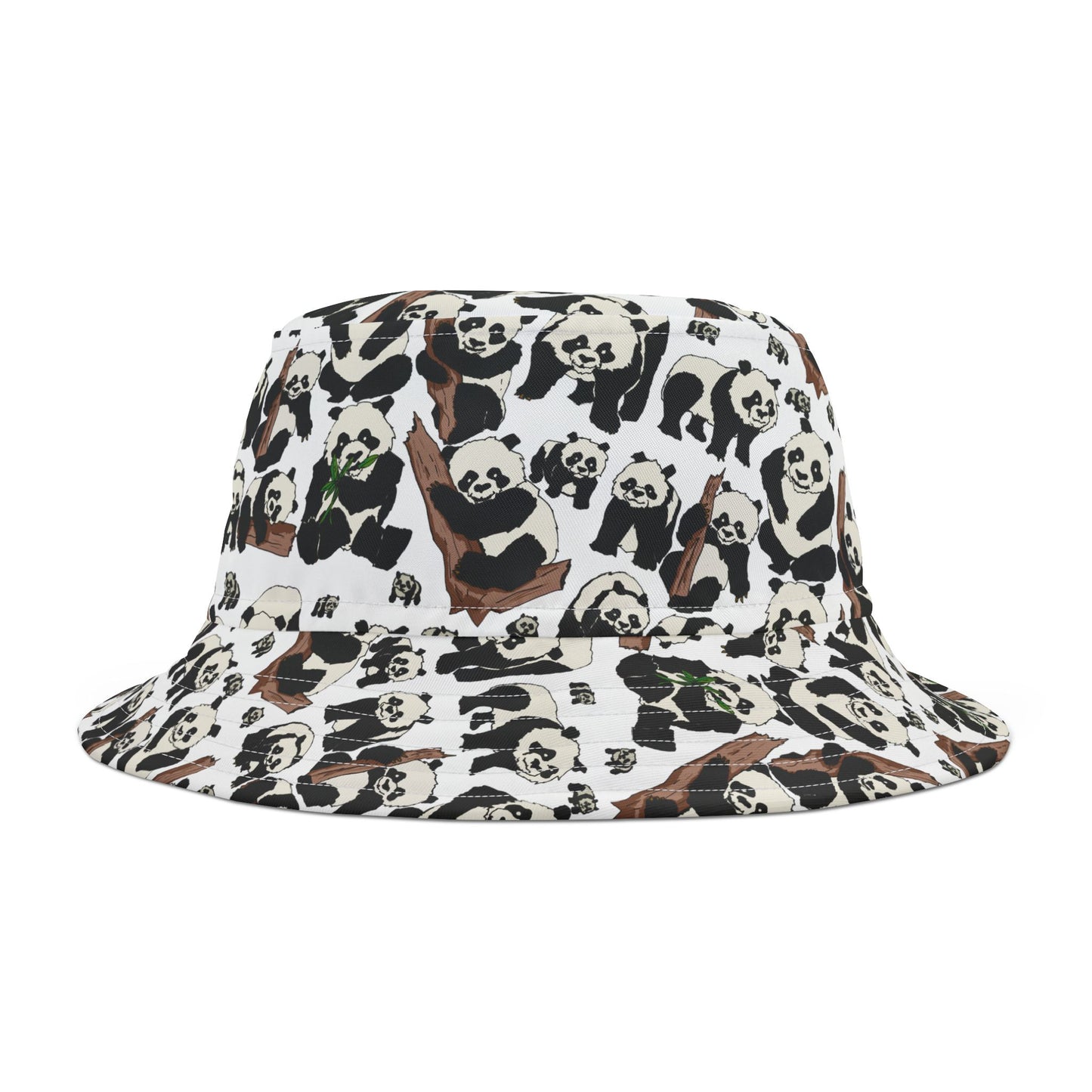 Panda Print Bucket Hat, Cute Summer Accessory, Outdoor Fashion, Festival Wear, Kids & Adults Gift, Wildlife Lover Hat