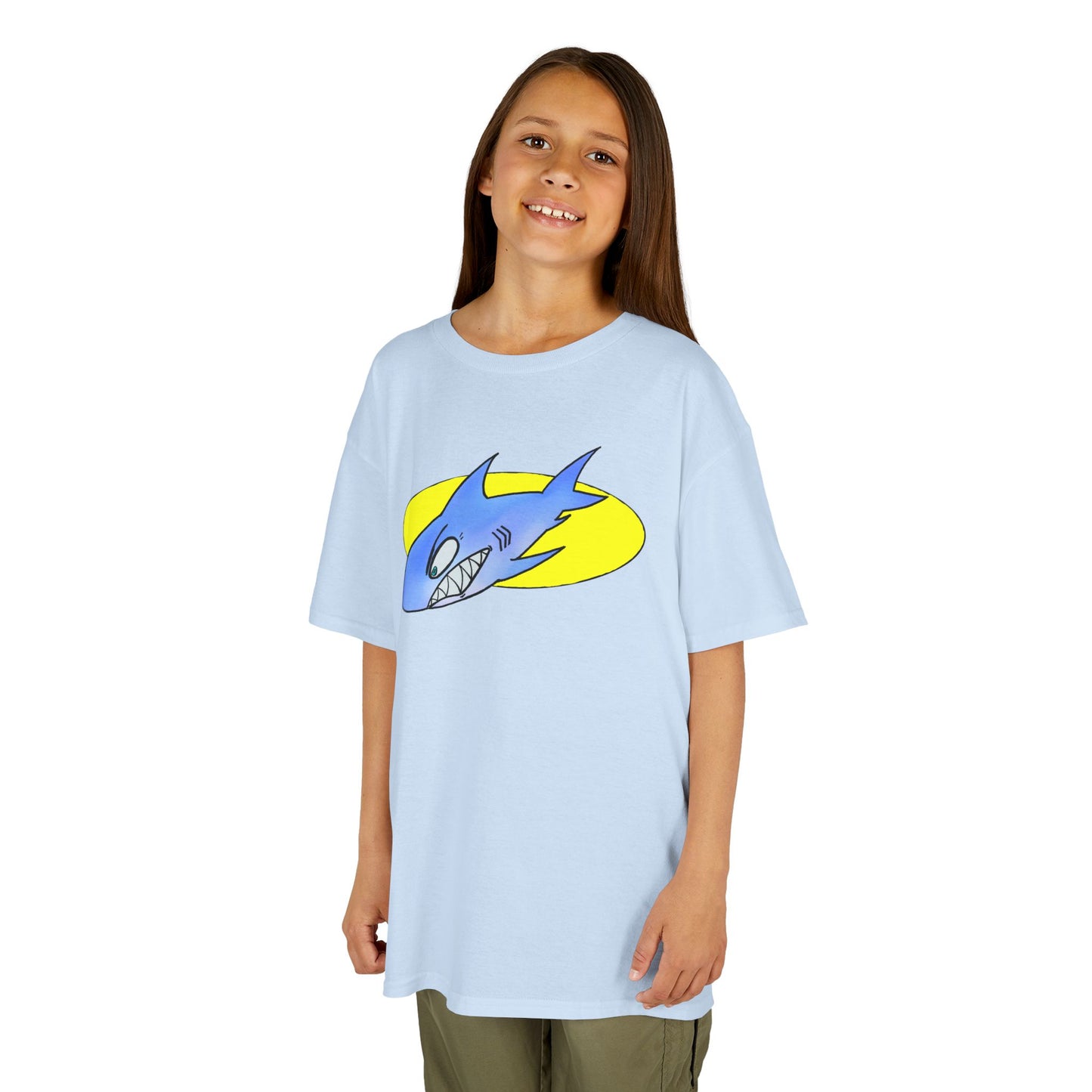 Cool Shark Graphic Kids Tee, Fun T-Shirt for Boys, Lightweight Summer Apparel, Gifts for Young Ocean Lovers, Birthday and Holiday Wear