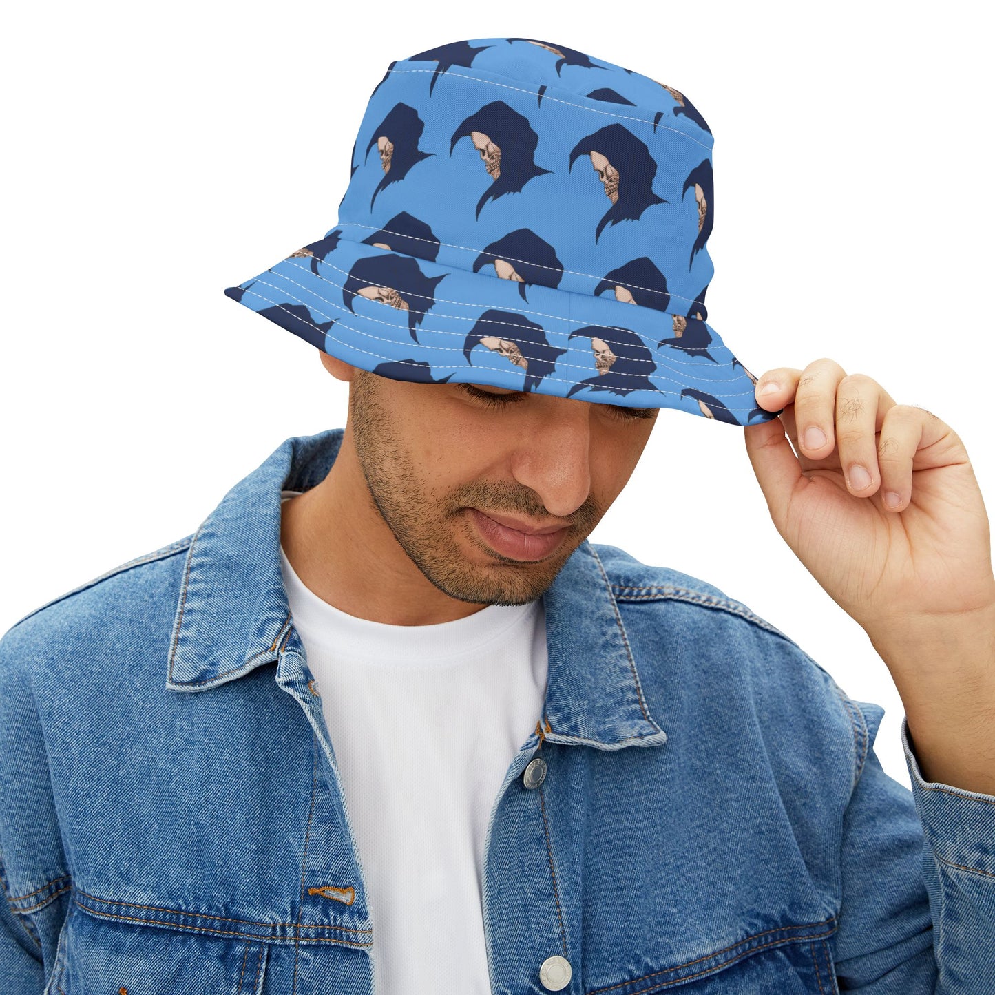 Bucket Hat - Grim Reaper Death Morbid Horror Scary Angel of Death Eerie Bloodcurdling