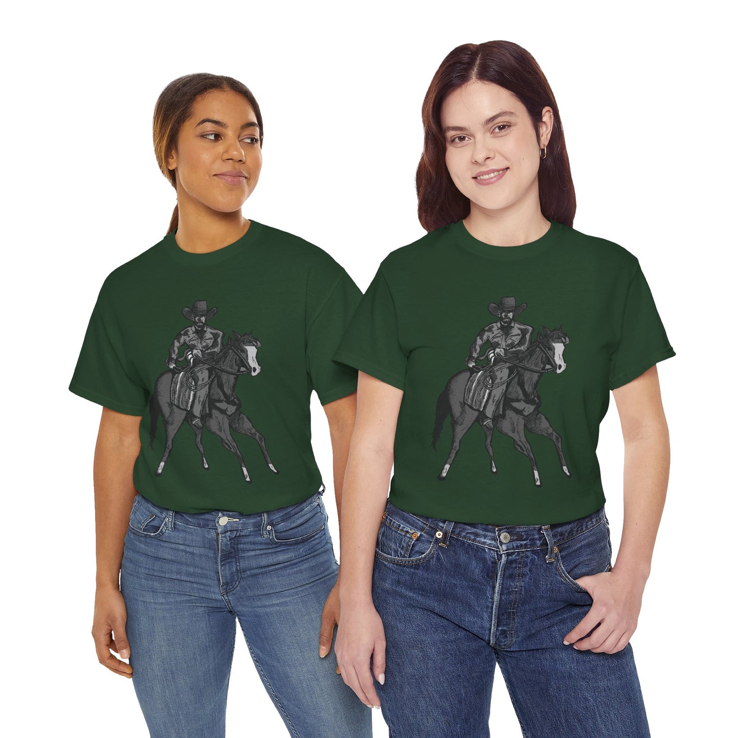 Cowboy on Horseback T‑Shirt — Vintage Western Rodeo Tee