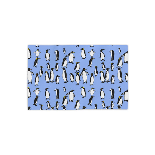 Rookery of Penguins - Antarctic Blue - Beach Towel