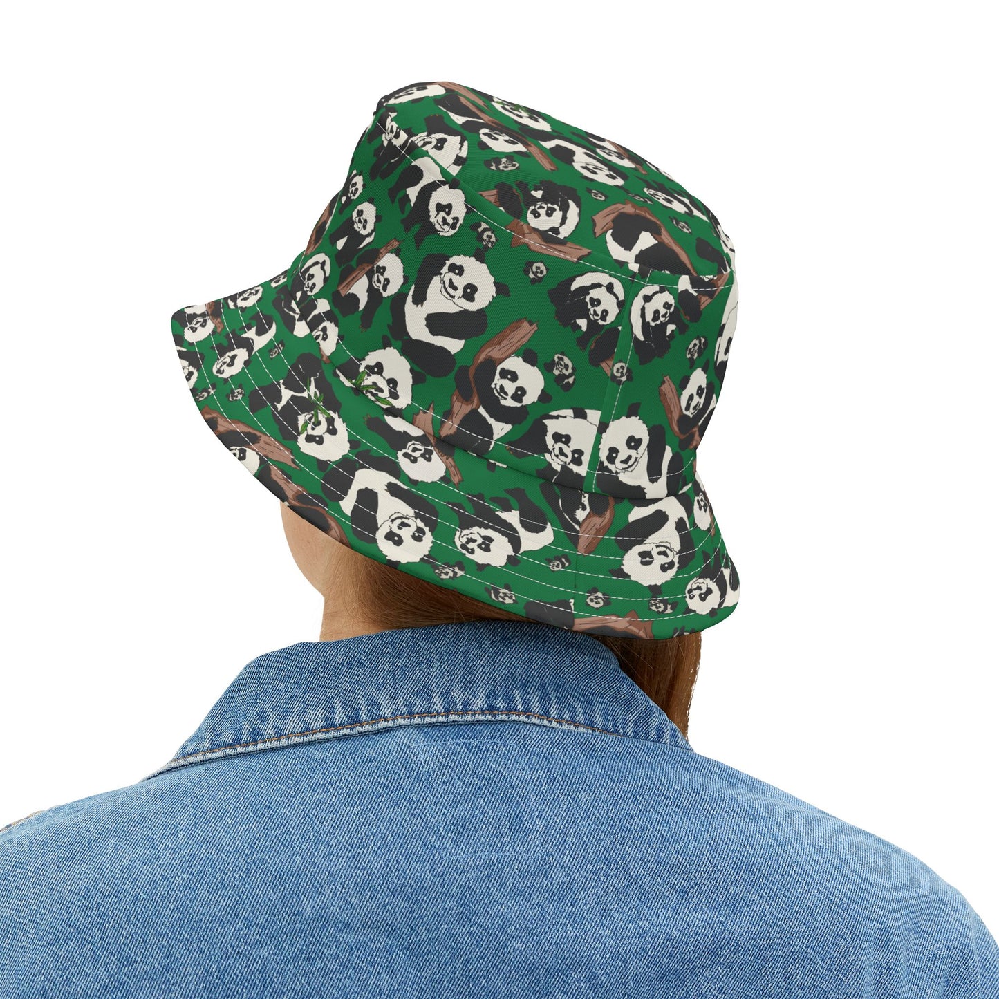 Panda Print Bucket Hat for Nature Lovers, Trendy Summer Accessory, Perfect for Beach Days, Festivals, and Outdoor Adventures