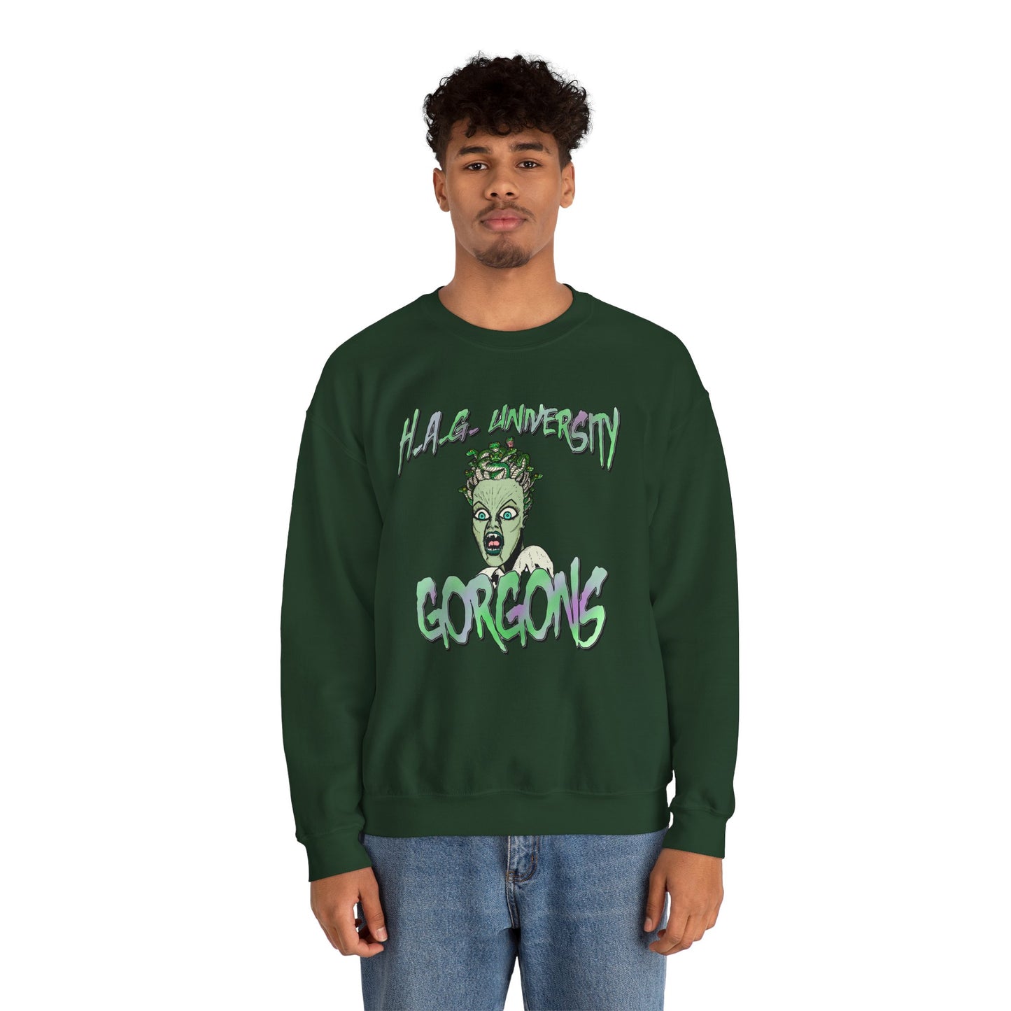 HAG University GORGONS Crewneck Sweatshirt – Unisex Heavy Blend