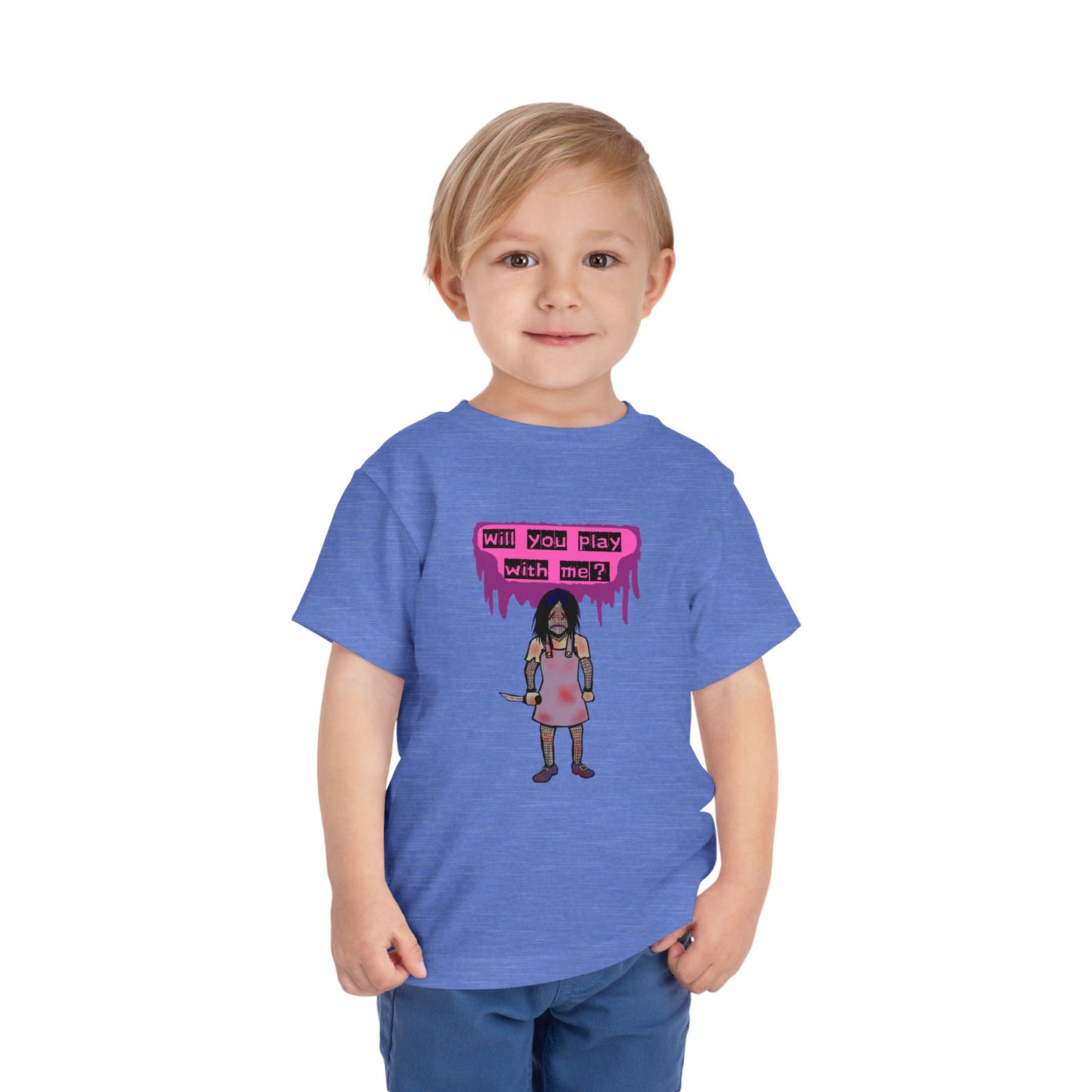 Toddler Tee - Evil Doll - Will You Play With Me