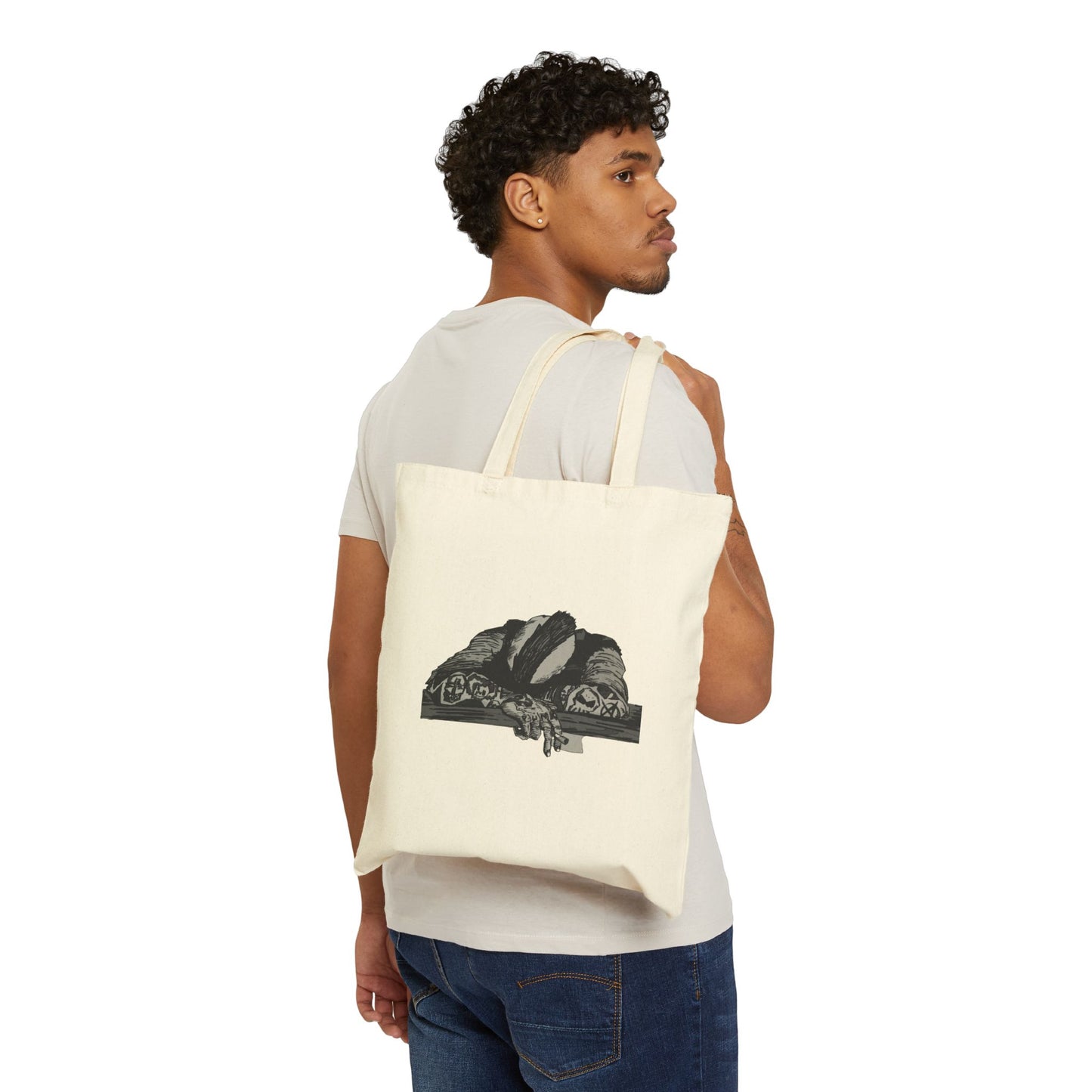 Punk and Done Canvas Tote Bag — Original Illustration Tote