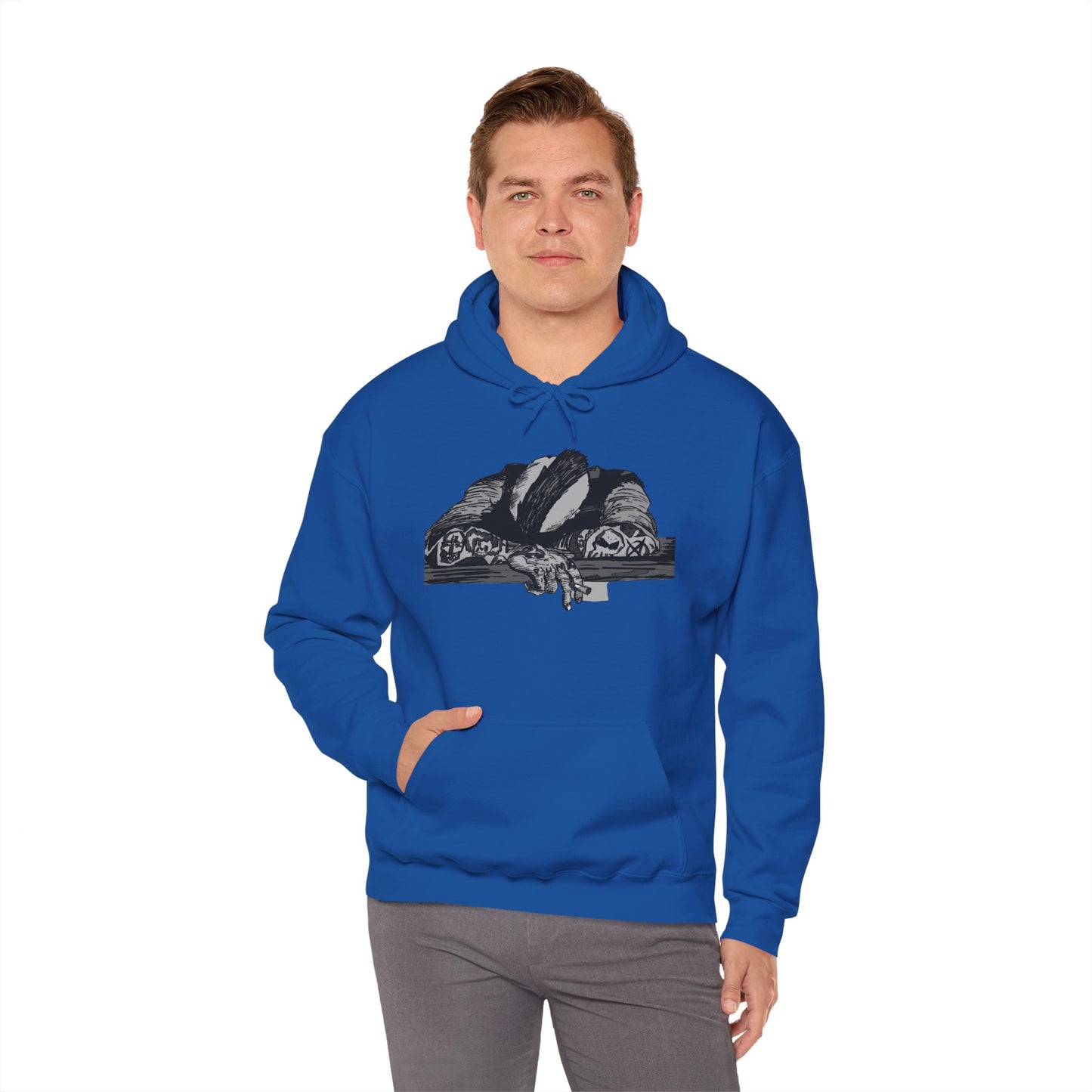 Punk and Done Unisex Hoodie with Artistic Design, Cozy Streetwear, Graphic Sweatshirt for Casual Vibes, Perfect Gift for Any Occasion