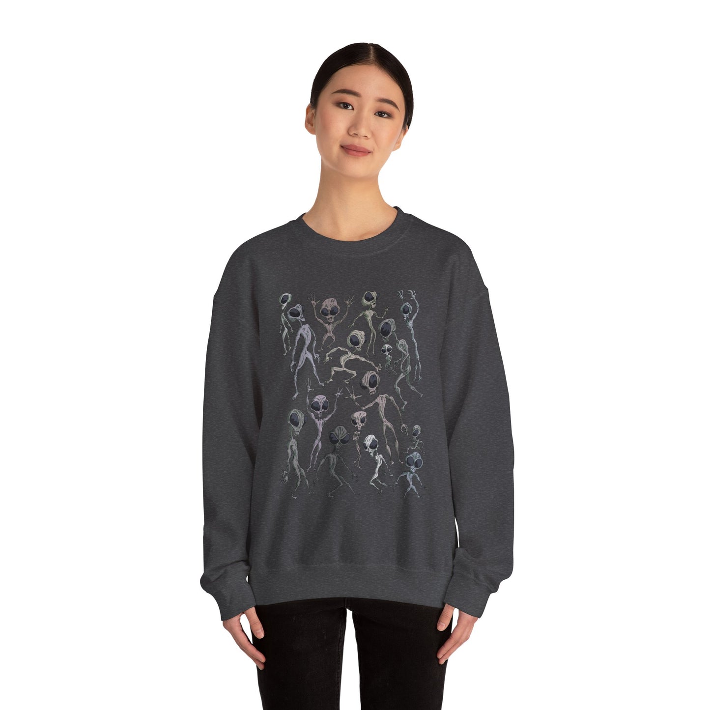 Alien Dance Party Crewneck Sweatshirt - Unisex Heavy Blend™