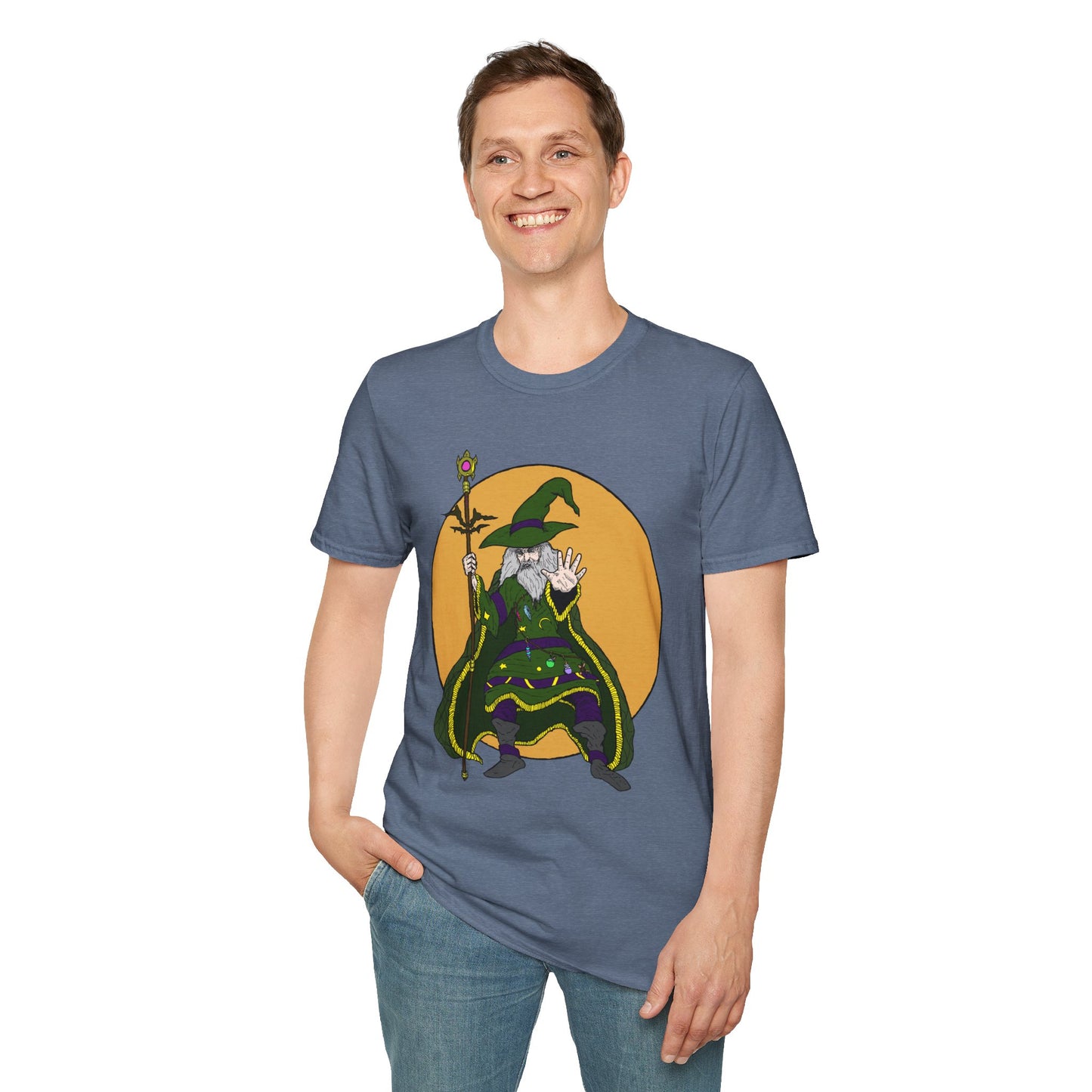 Wizard Staff Unisex T-Shirt - Magical Sorcerer Fantasy Tee