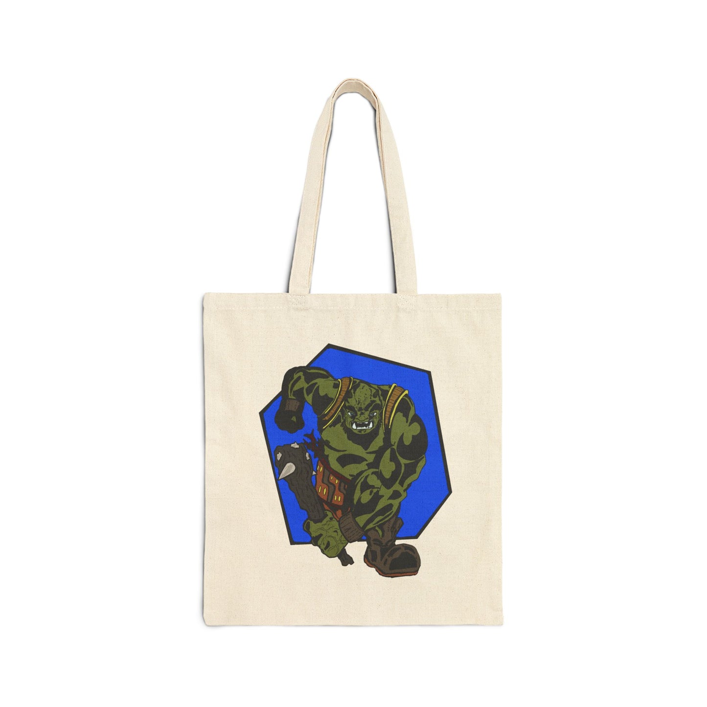 Running Ogre Cotton Canvas Tote Bag