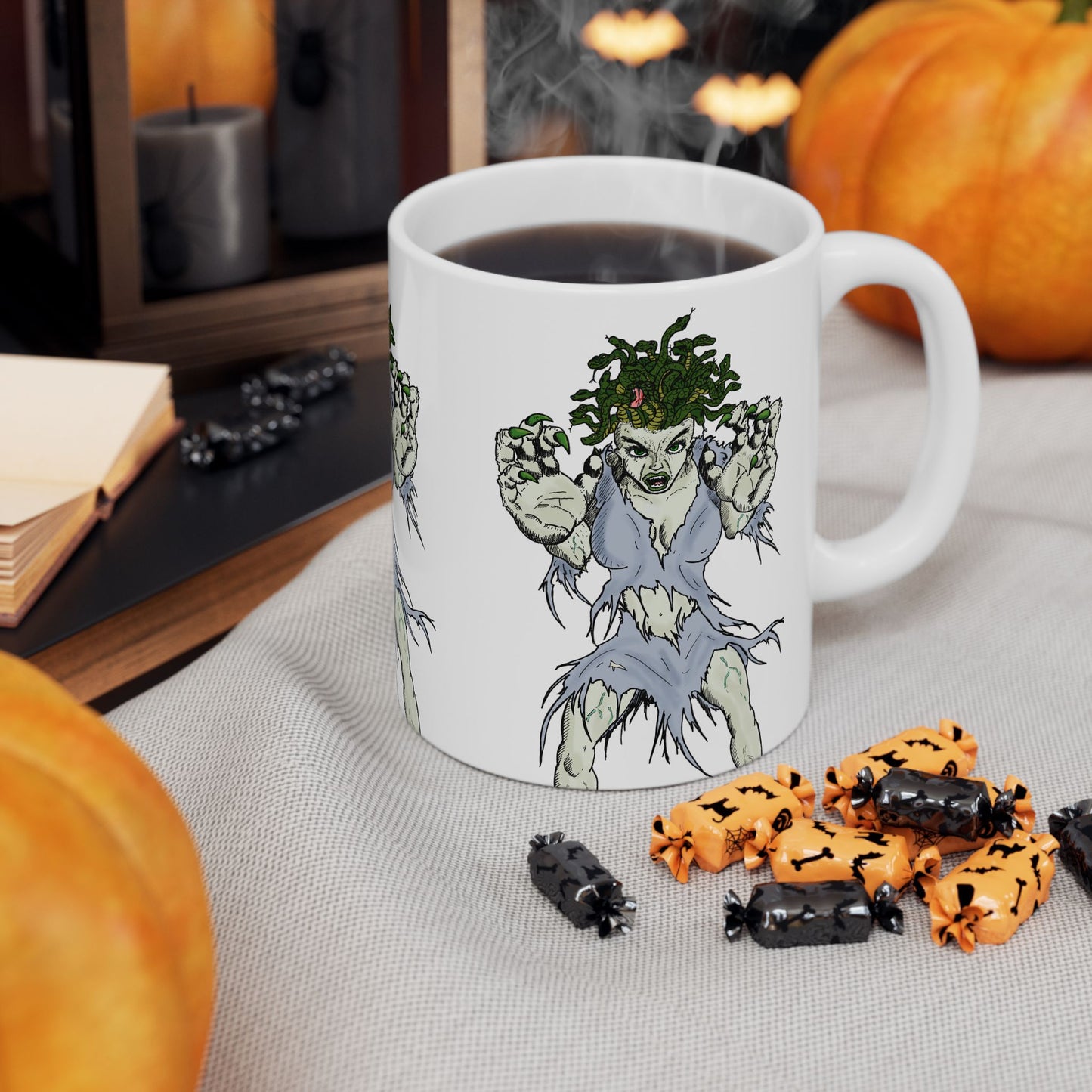 Medusa Ceramic Mug, (11oz)