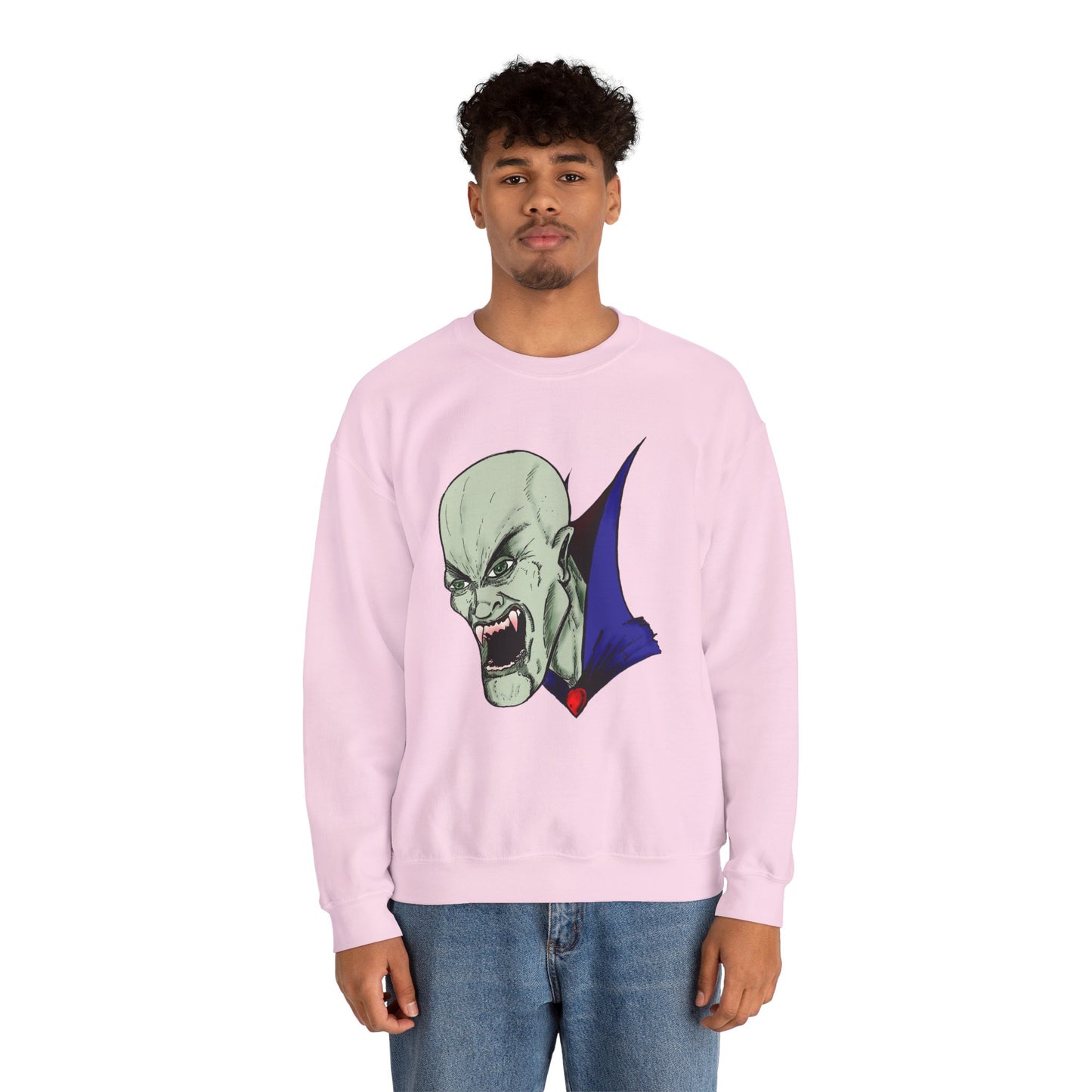 Vampire Graphic Sweatshirt for Halloween
