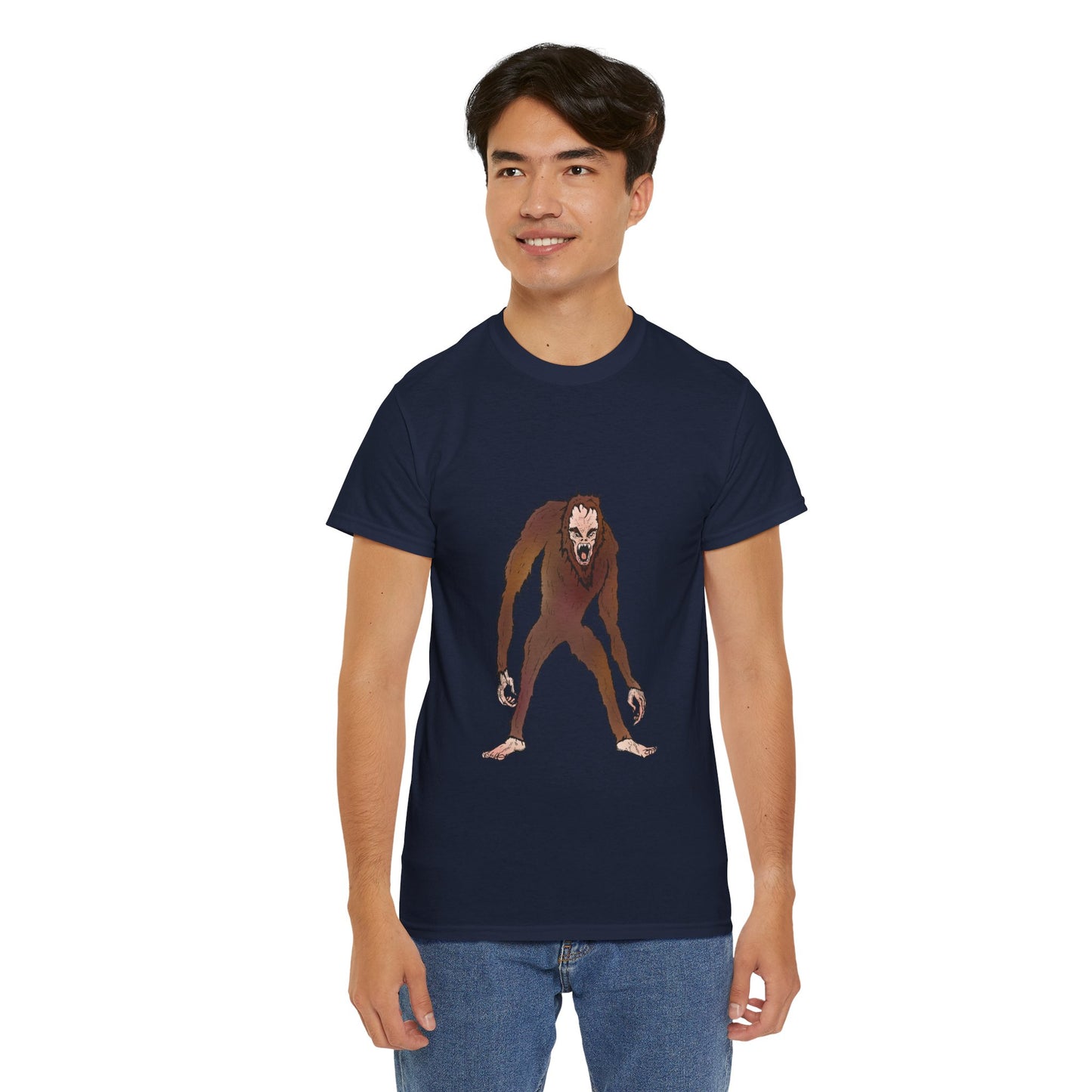 Bigfoot Sketch T‑Shirt — Retro Sasquatch Graphic Tee