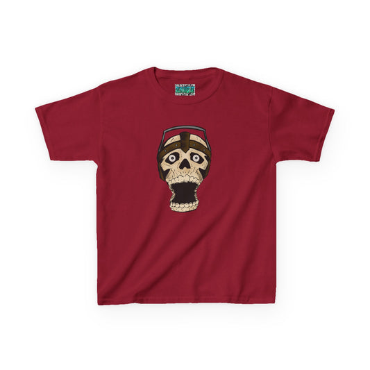 Kids Tee Electrocuted Screaming Skull Goth Horror Shirt