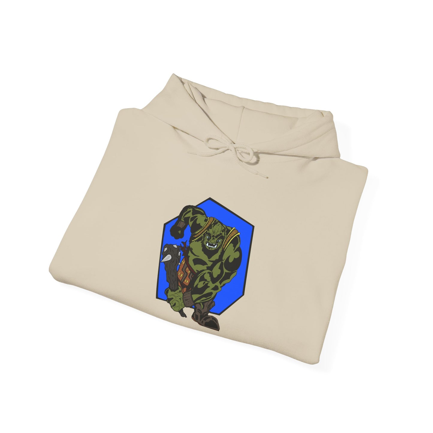 Heroic Monster Hooded Sweatshirt, Cozy Casual, Gift for Gamer, Geek Wear, Unisex Hoodie, Birthday Present, Halloween Style