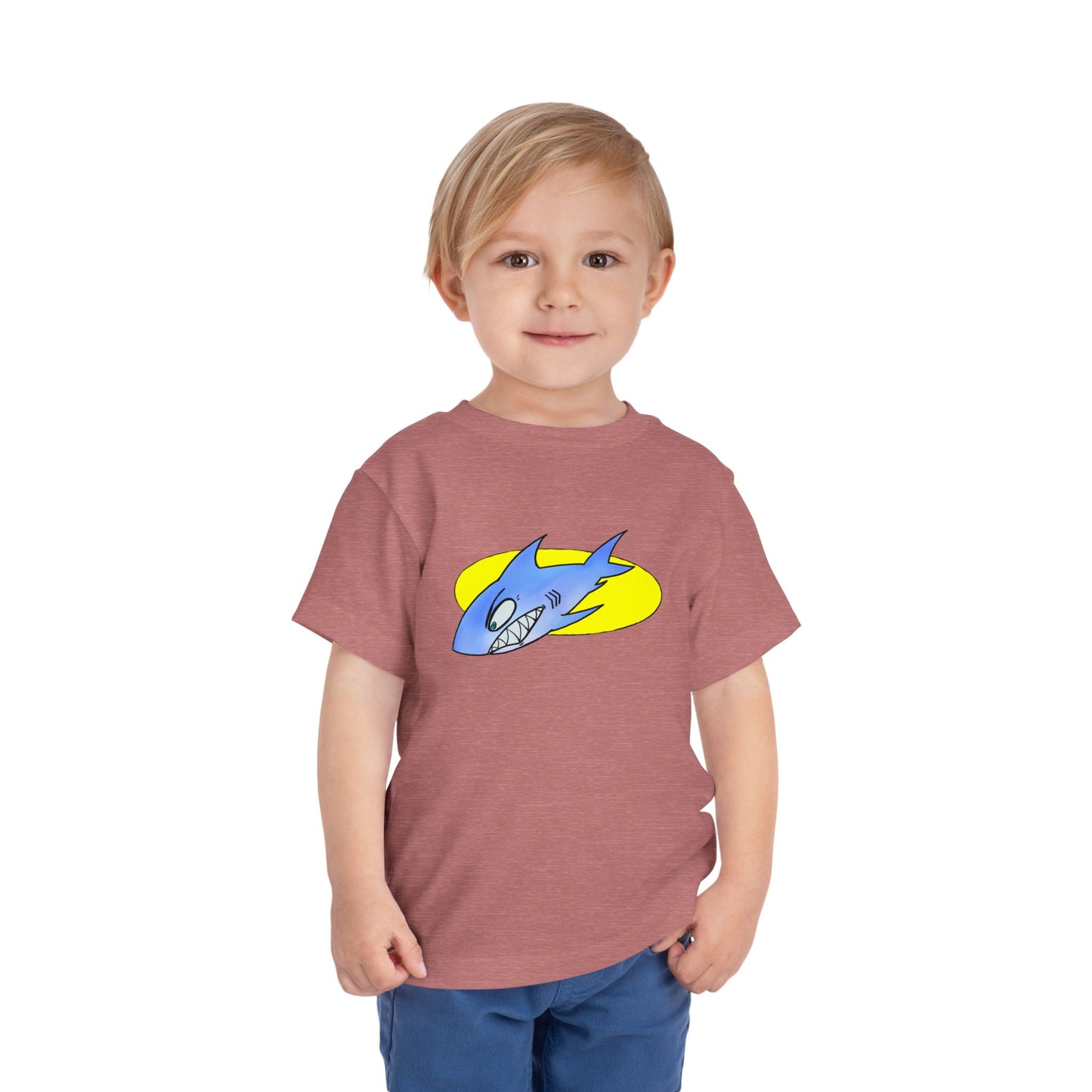 Toddler Shark Tee — Cute Blue Shark Graphic Kids Shirt